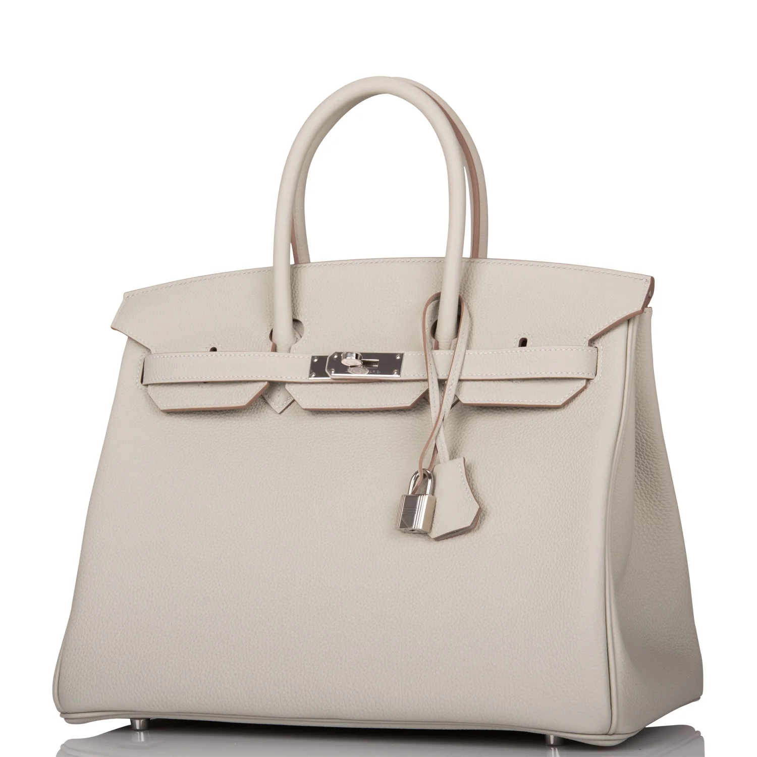 Replicate Hermes Birkin 35 Gris Perle Togo Palladium Hardware(1:1 replica)