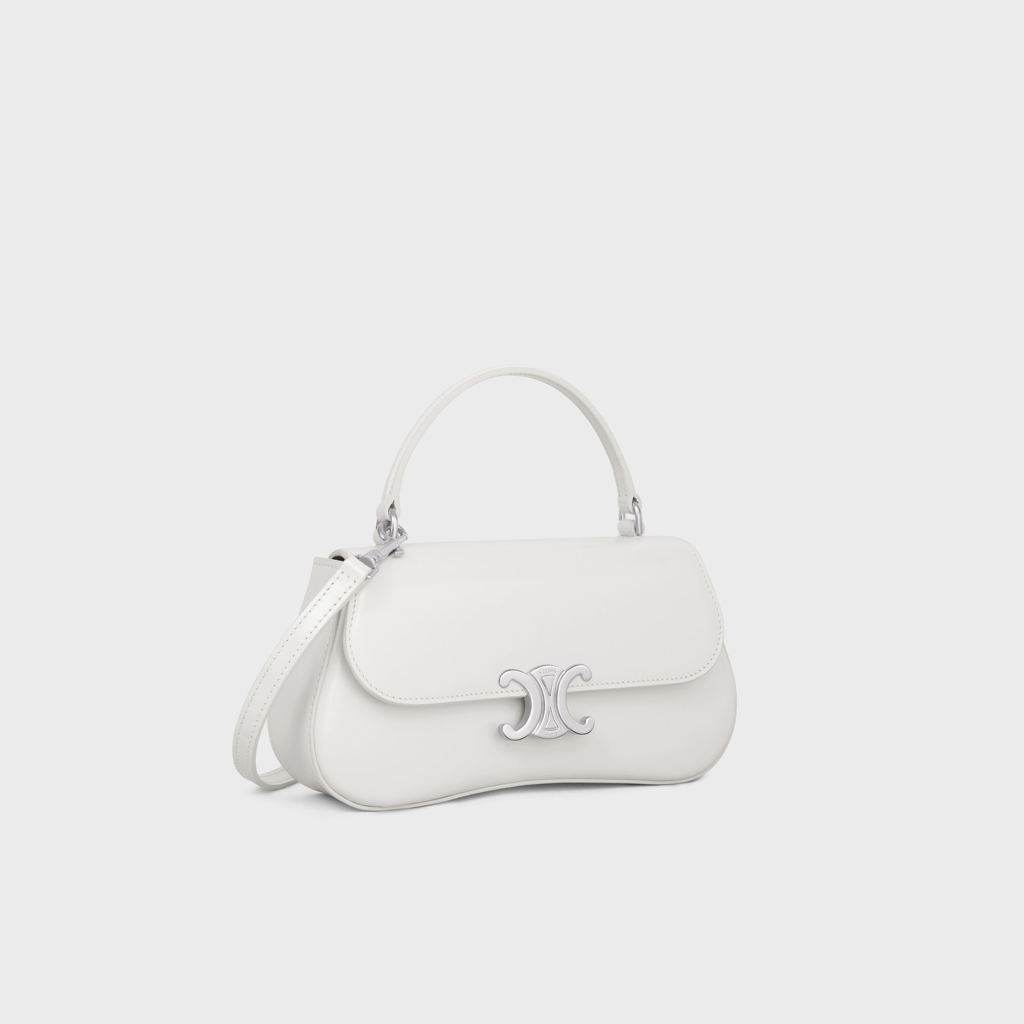 Replicate TEEN CELINE LOLA IN SHINY CALFSKIN WHITE(1:1 replica)