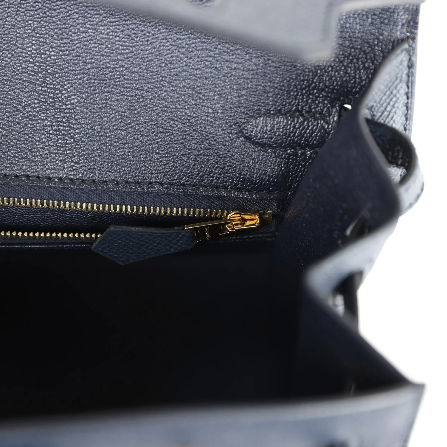 Replicate Hermes Birkin Sellier 25 Bleu Indigo Epsom Gold Hardware(1:1 replica)