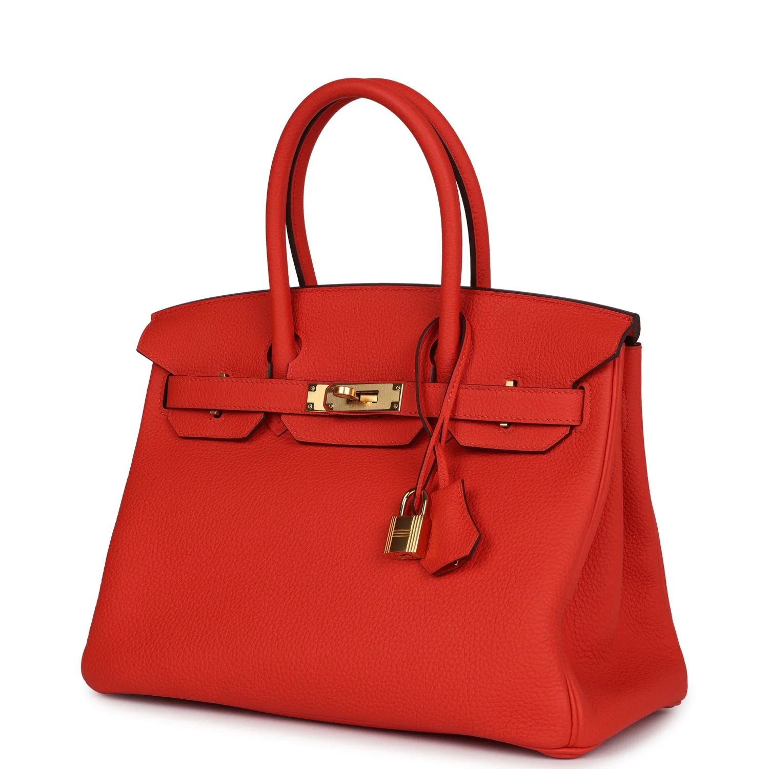 Replicate Hermes Birkin 30 Capucine Togo Gold Hardware(1:1 replica)