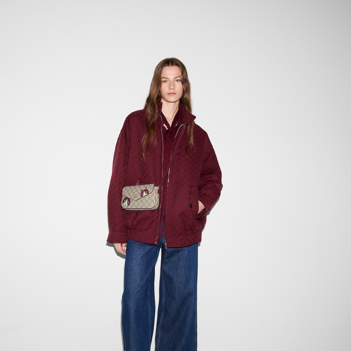 Replicate GG Mini Shoulder Bag With Cat Detail(1:1 replica)