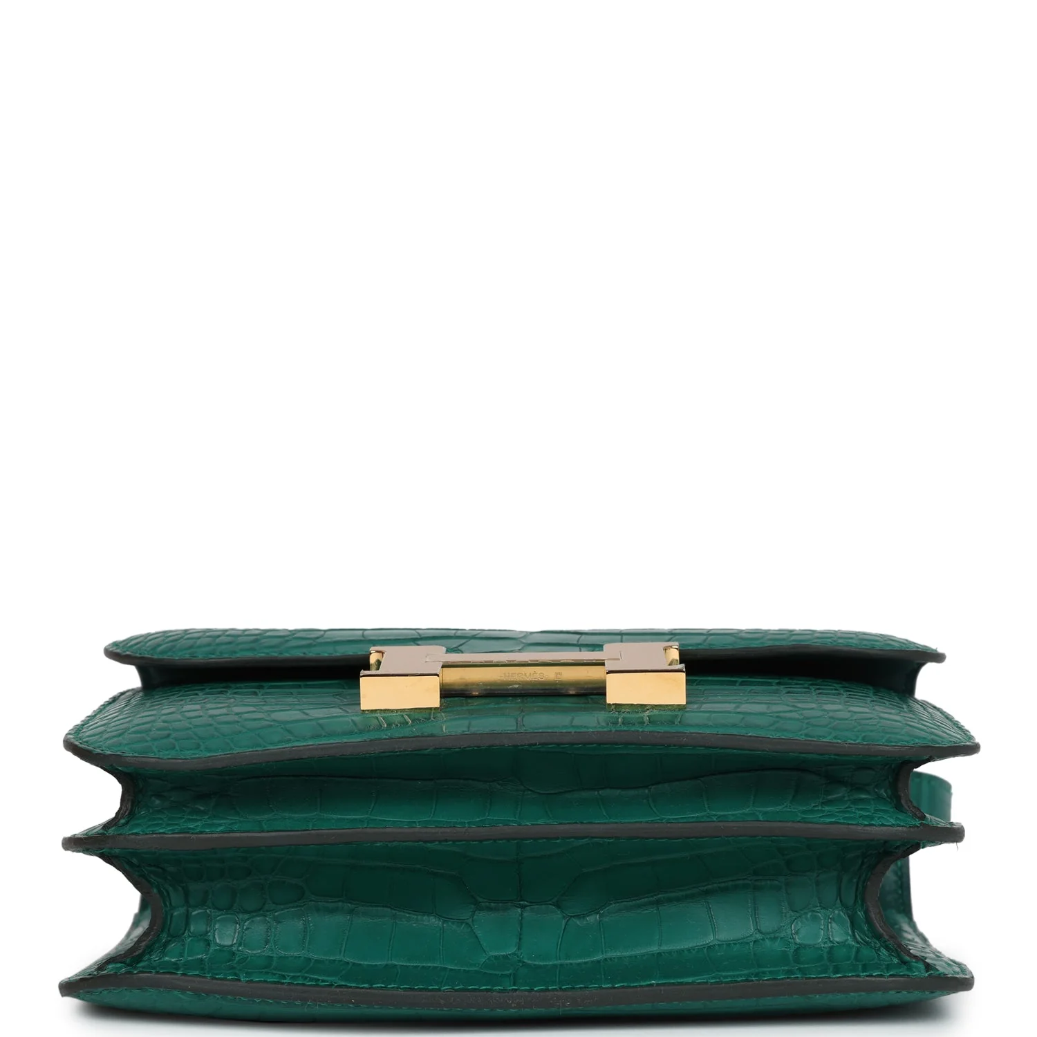 Replicate Hermes Constance 18 Malachite Matte Alligator Gold Hardware(1:1 replica)