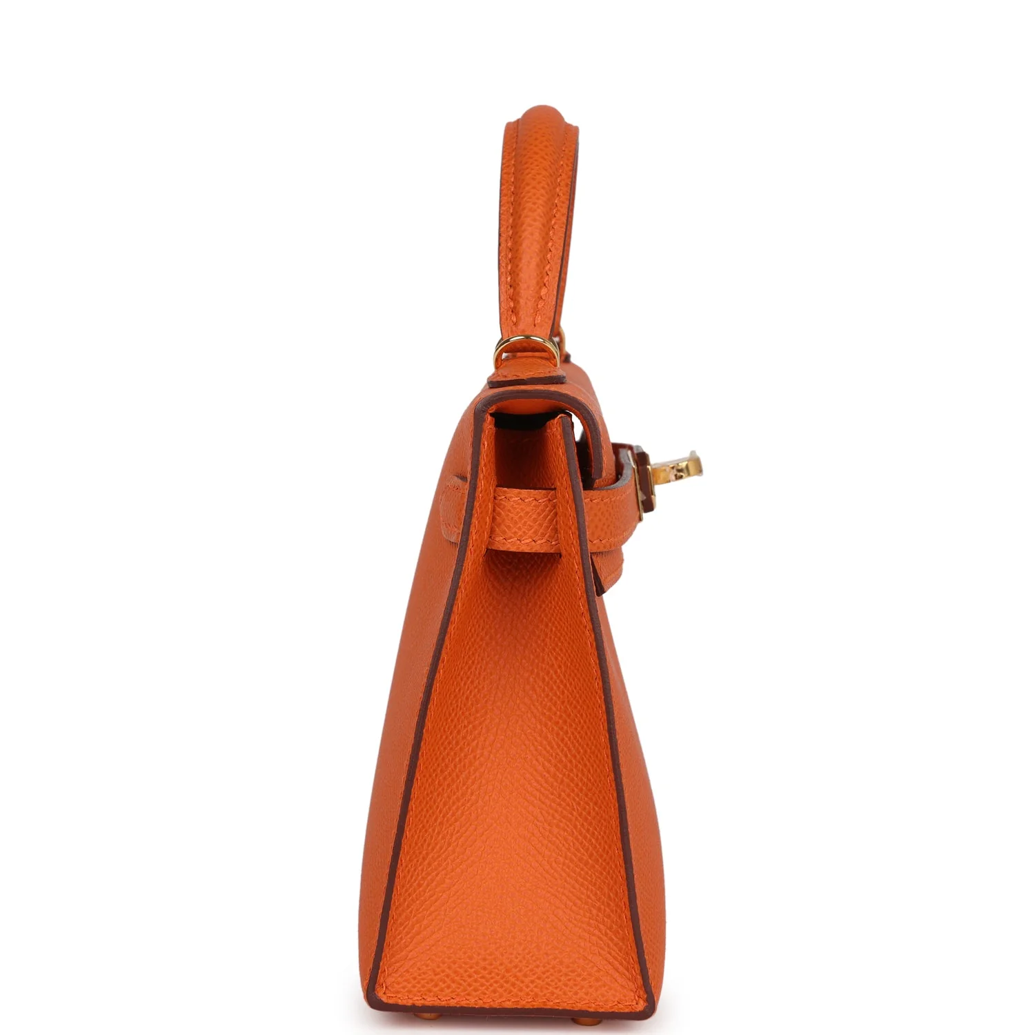 Replicate Hermes Kelly Sellier 20 Orange Epsom Gold Hardware(1:1 replica)