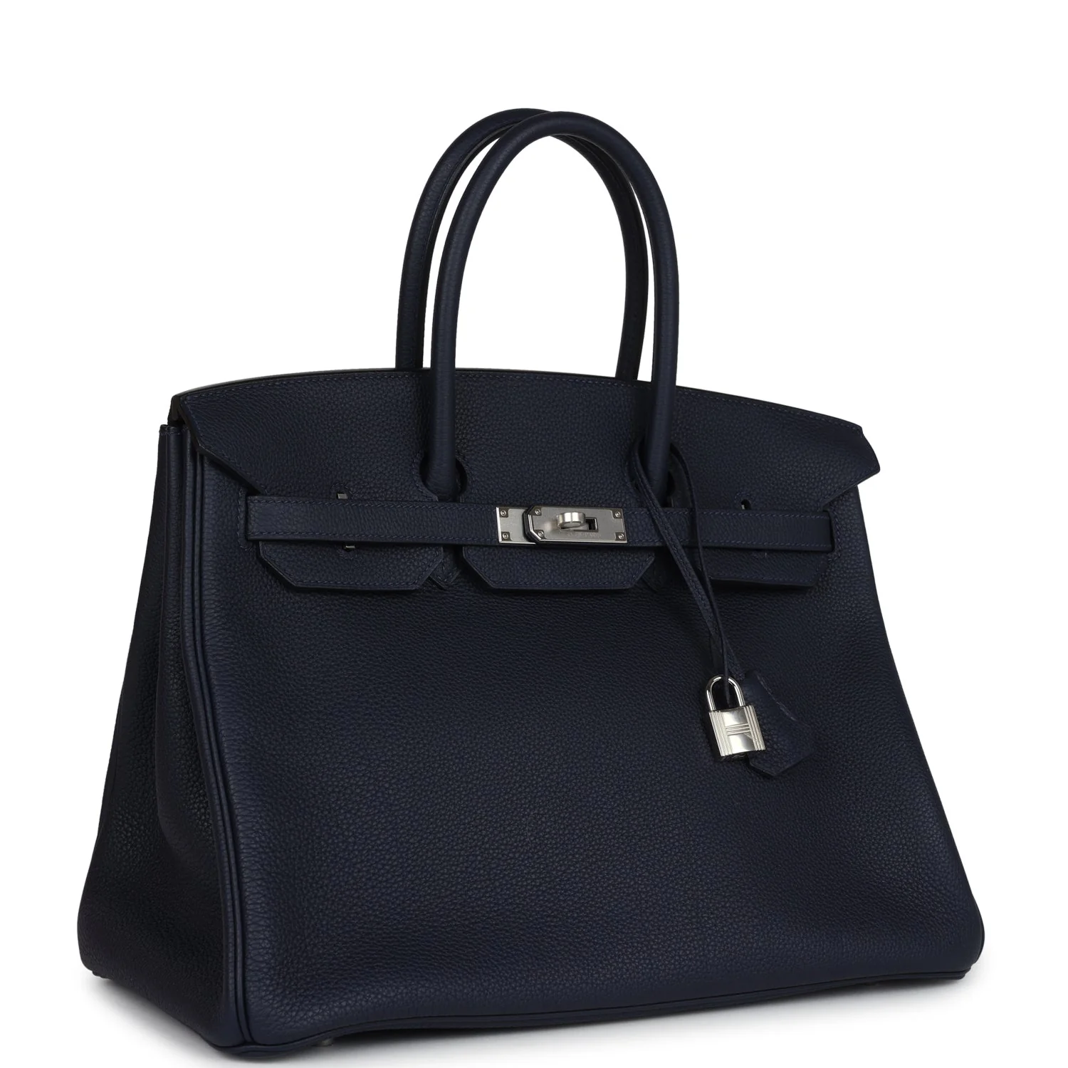 Replicate Hermes Birkin 35 Bleu Nuit Togo Palladium Hardware(1:1 replica)