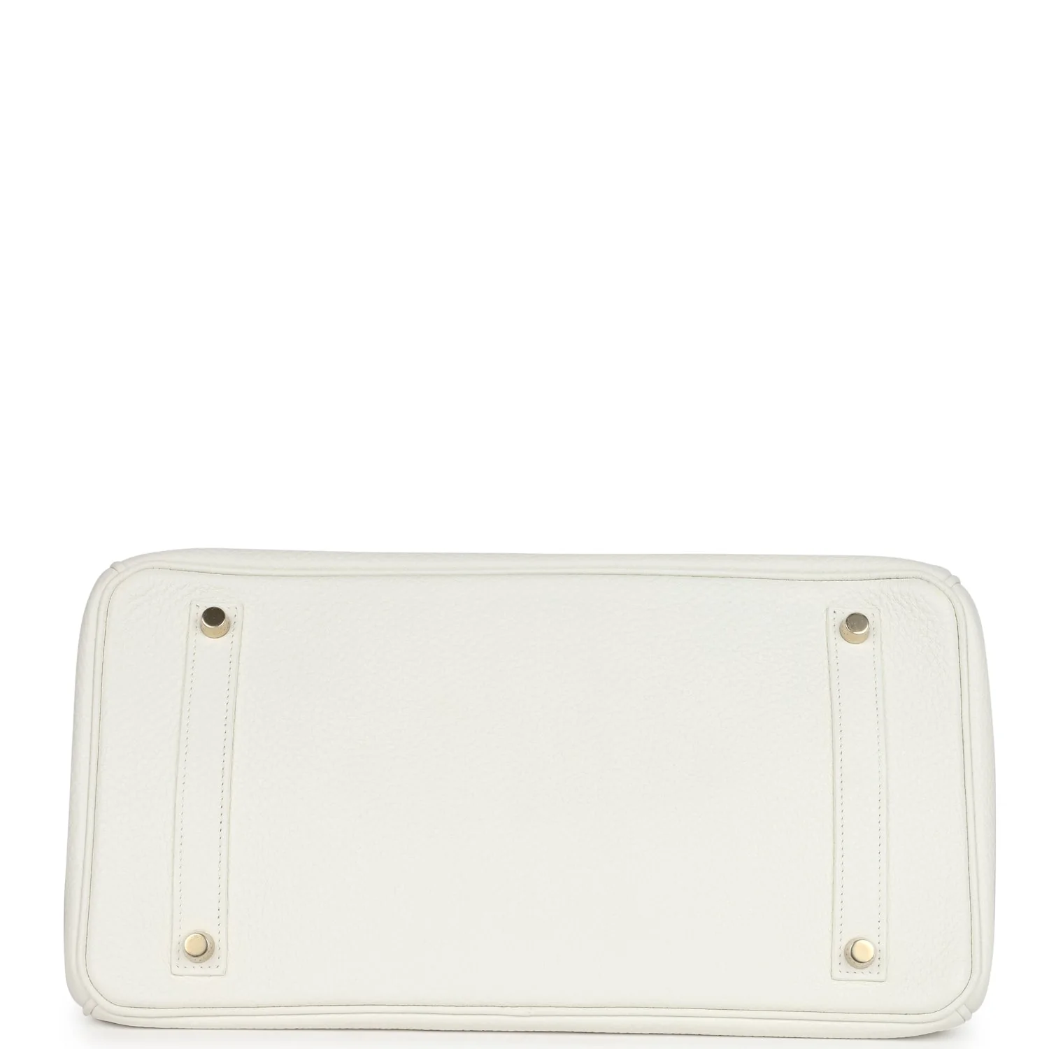 Replicate Hermes Birkin 35 White Clemence Gold Hardware(1:1 replica)