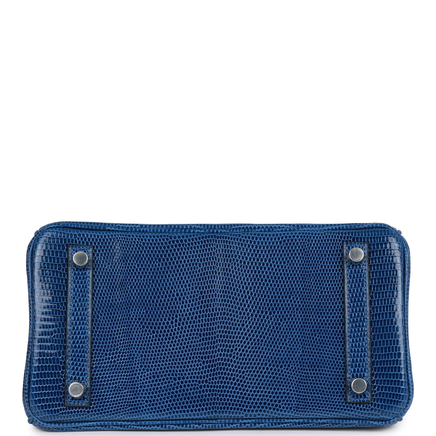 Replicate Hermes Birkin 25 Bleu Saphir Lizard Palladium Hardware(1:1 replica)