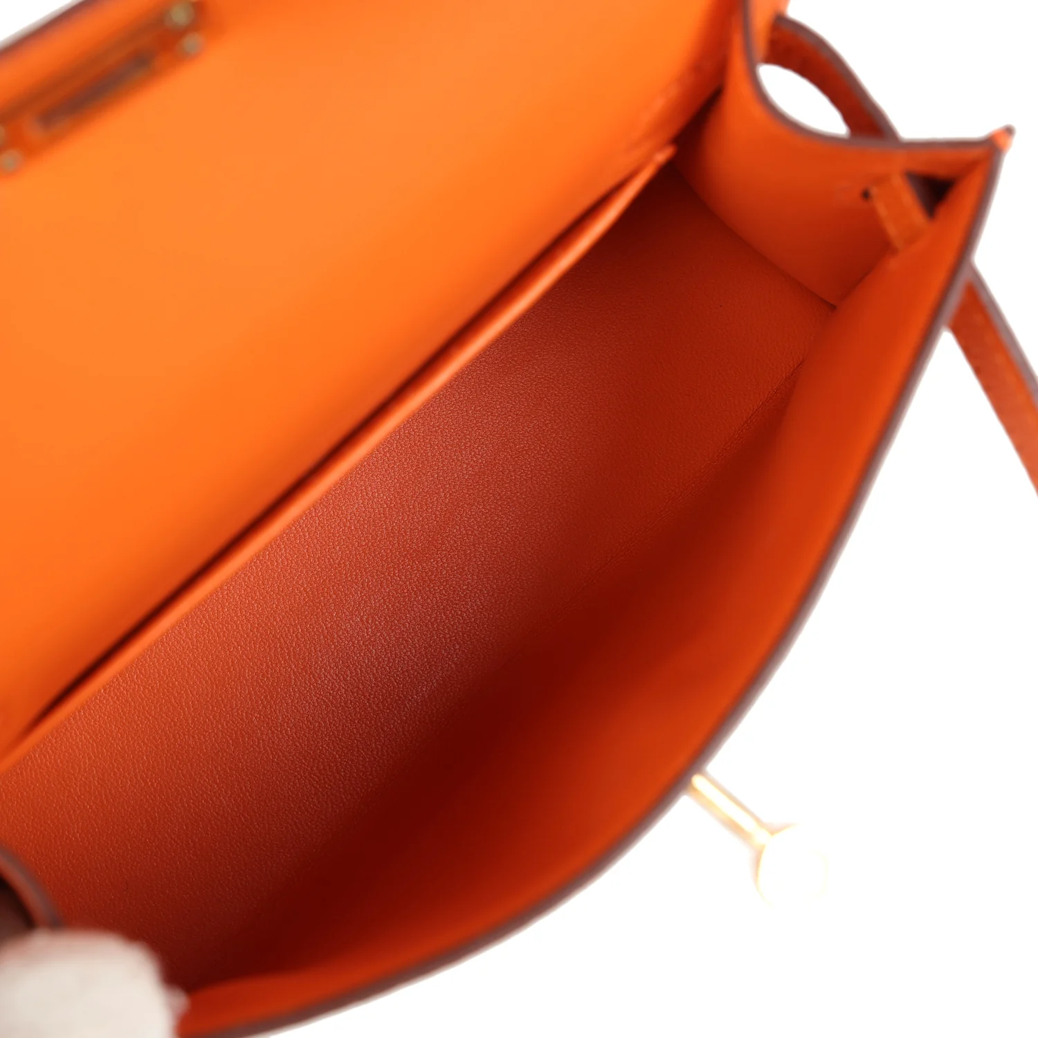 Replicate Hermes Kelly Sellier 20 Orange Epsom Gold Hardware(1:1 replica)