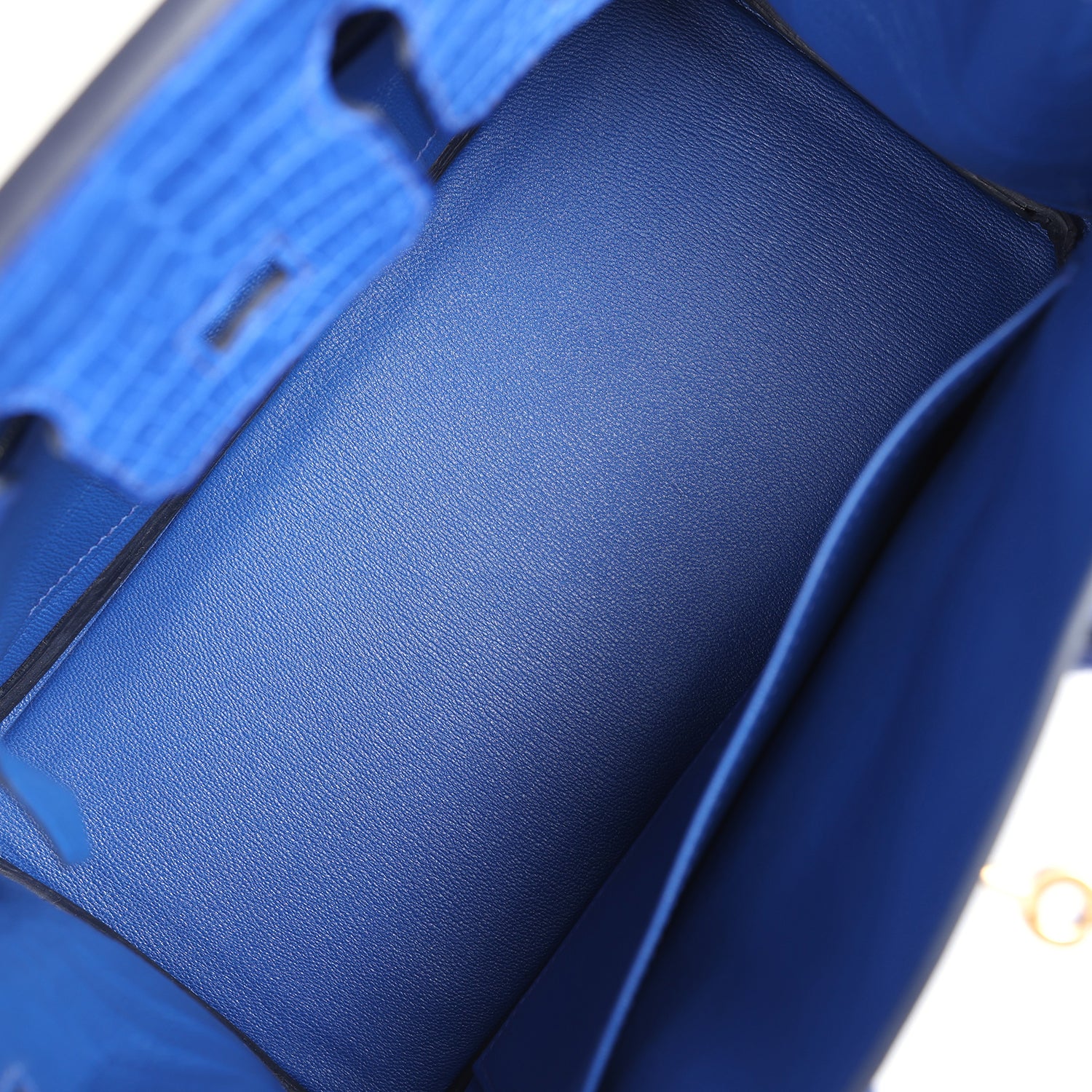 Replicate Hermes Birkin 25 Bleu Royal Matte Porosus Crocodile Gold Hardware(1:1 replica)