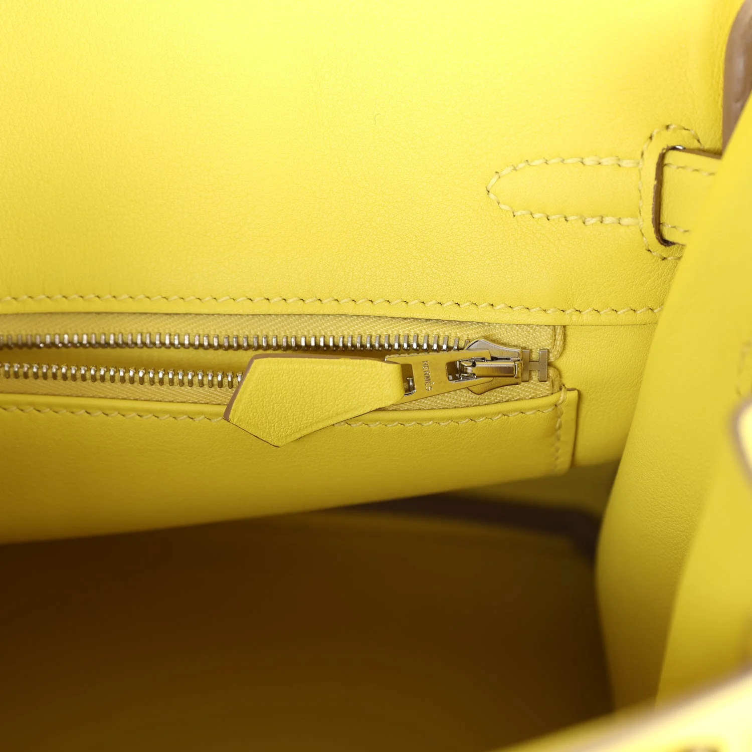 Replicate Hermes Birkin 25 Lime Swift Palladium Hardware(1:1 replica)