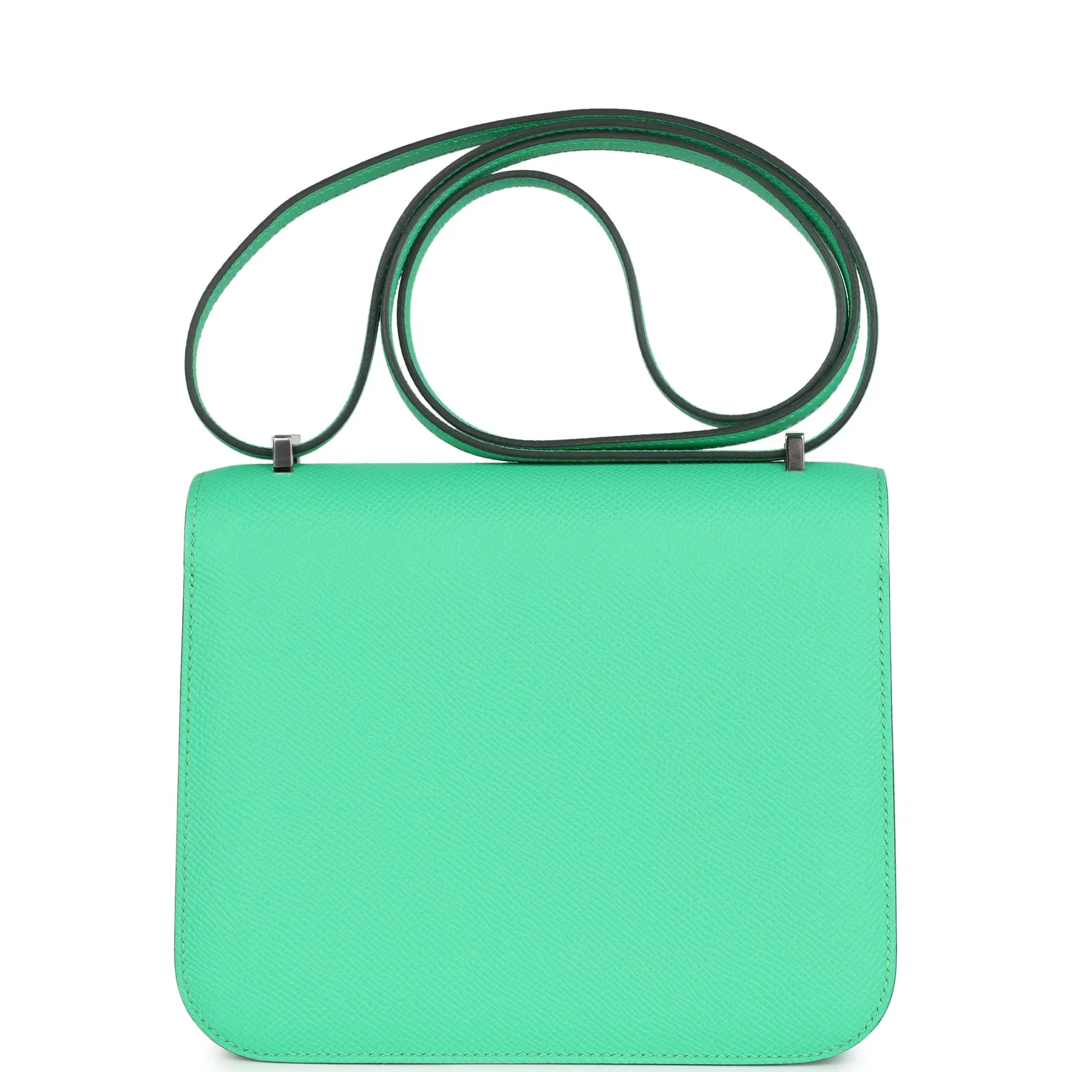 Replicate Hermes Constance 18 Vert Comics Epsom Palladium Hardware(1:1 replica)