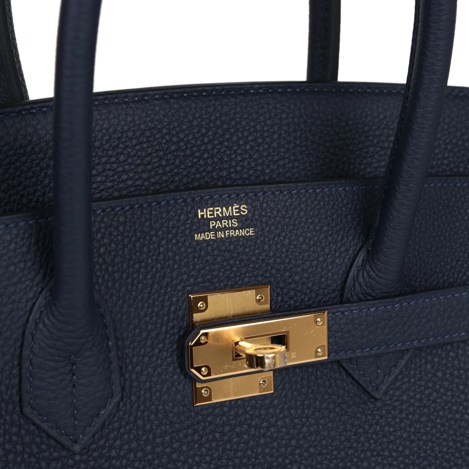 Replicate Hermes Birkin 35 Bleu Nuit Togo Gold Hardware(1:1 replica)