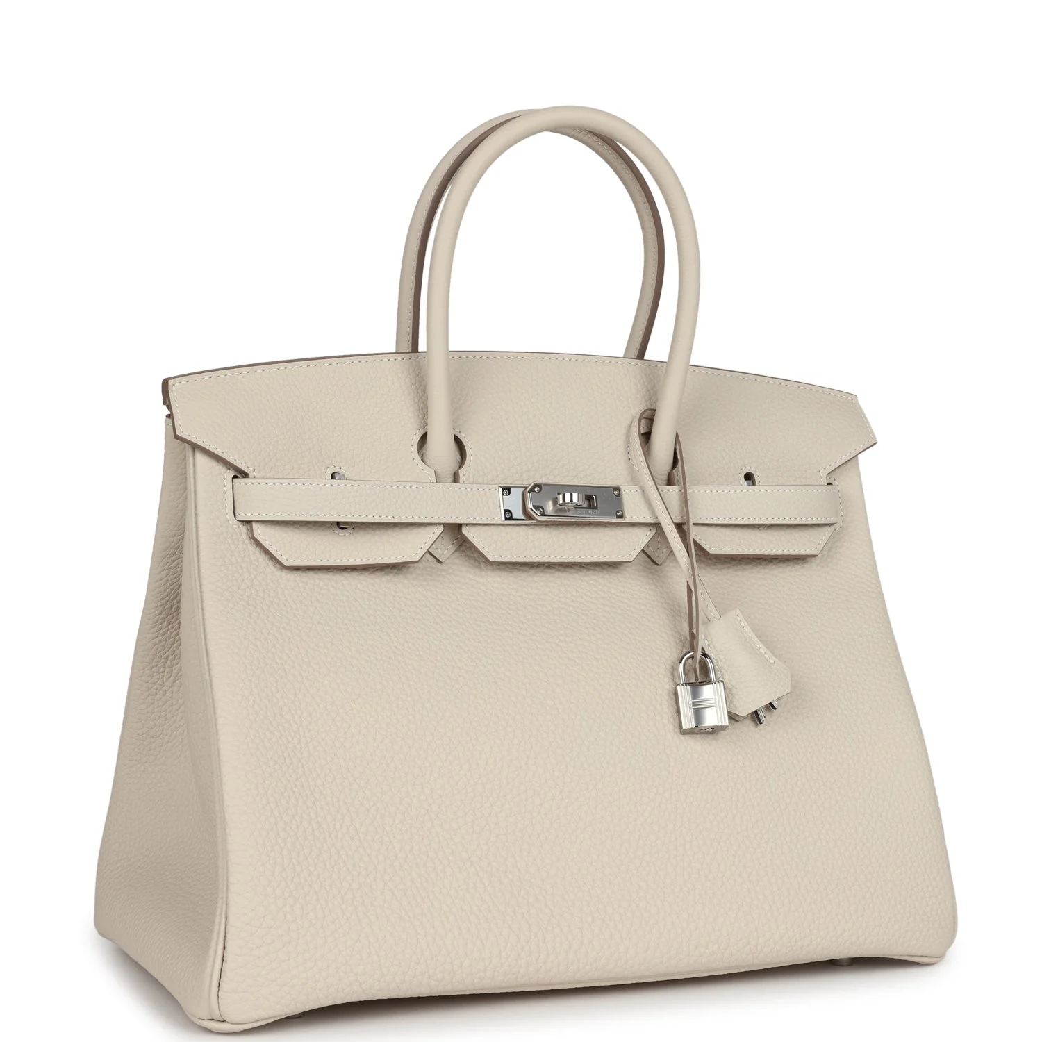 Replicate Hermes Birkin 35 Craie Togo Palladium Hardware(1:1 replica)