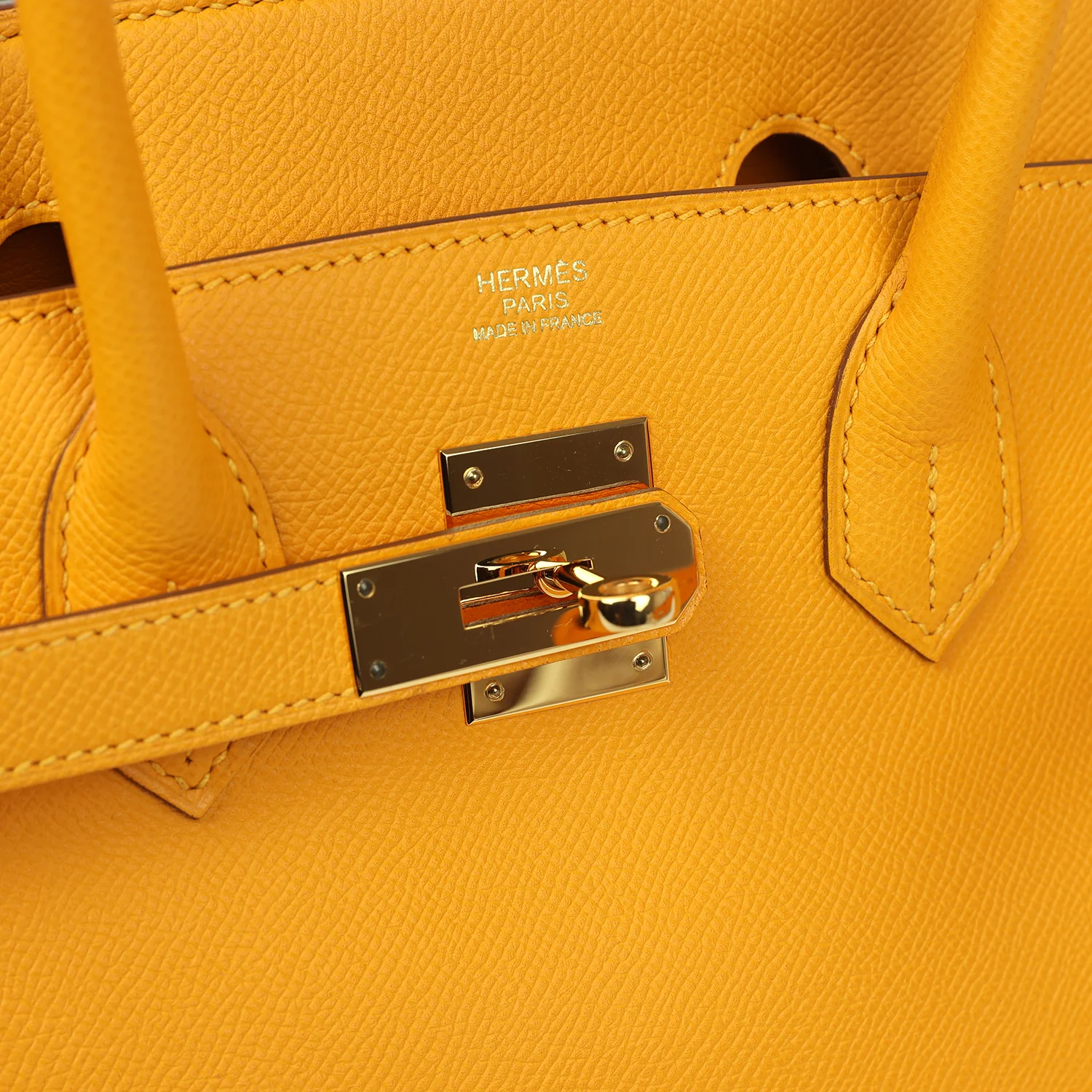 Replicate Hermes Birkin 30 Jaune D'or Epsom Gold Hardware(1:1 replica)