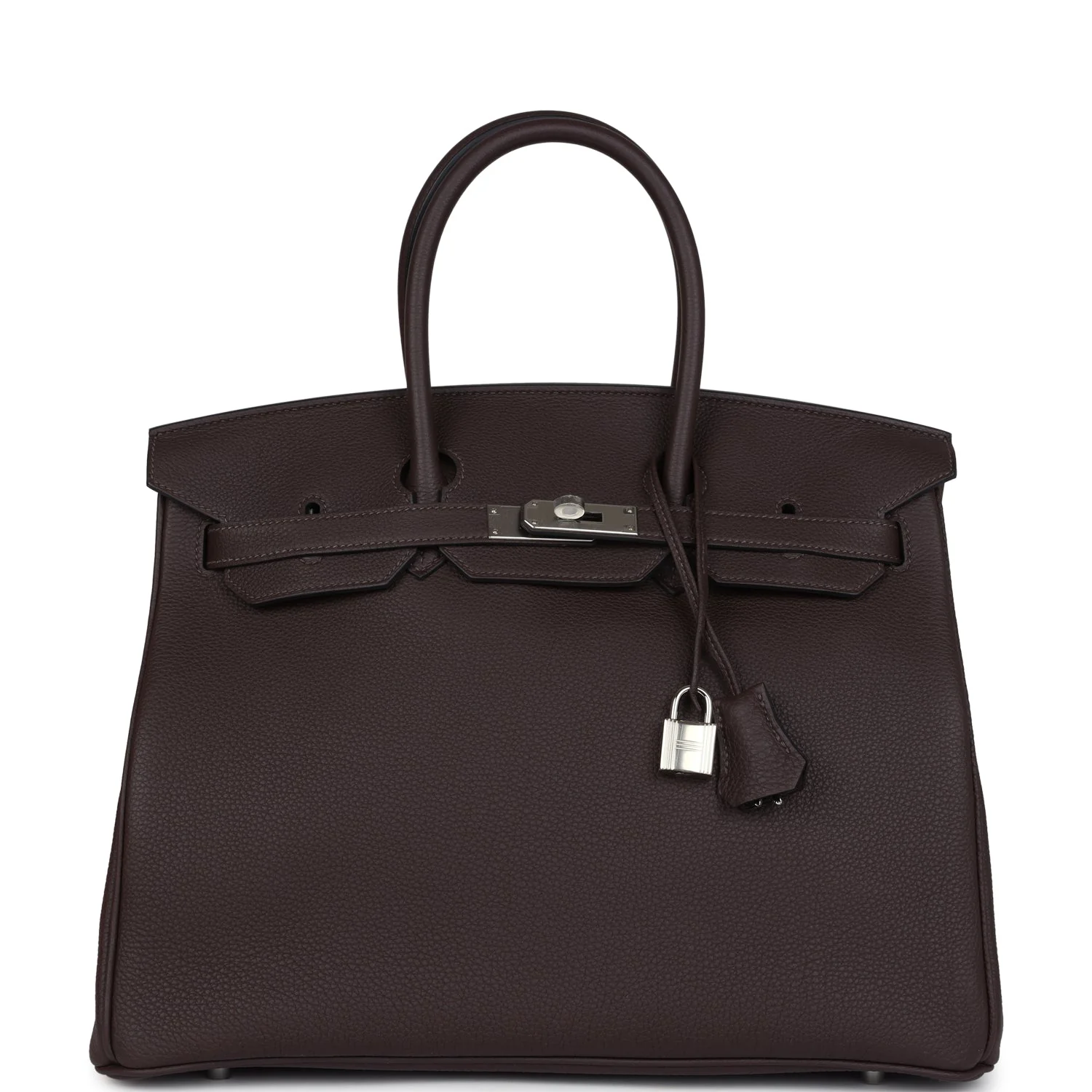 Replicate Hermes Birkin 35 Chocolat Togo Palladium Hardware(1:1 replica)