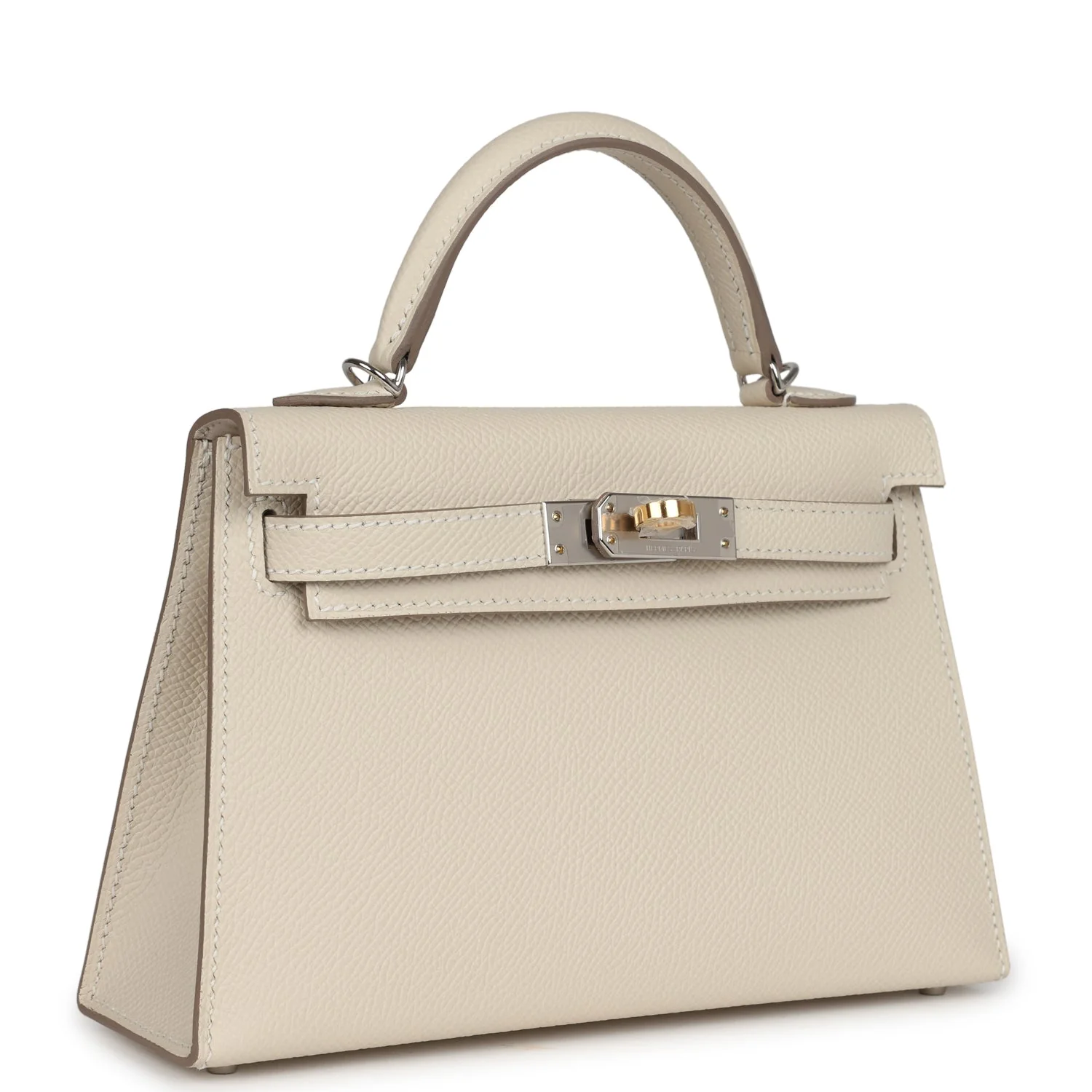 Replicate Hermes Kelly Sellier 20 Craie Epsom Electrum Hardware(1:1 replica)