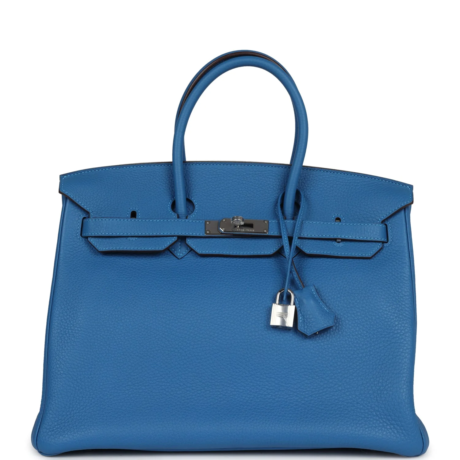 Replicate Hermes Birkin 35 Mykonos Clemence Palladium Hardware(1:1 replica)