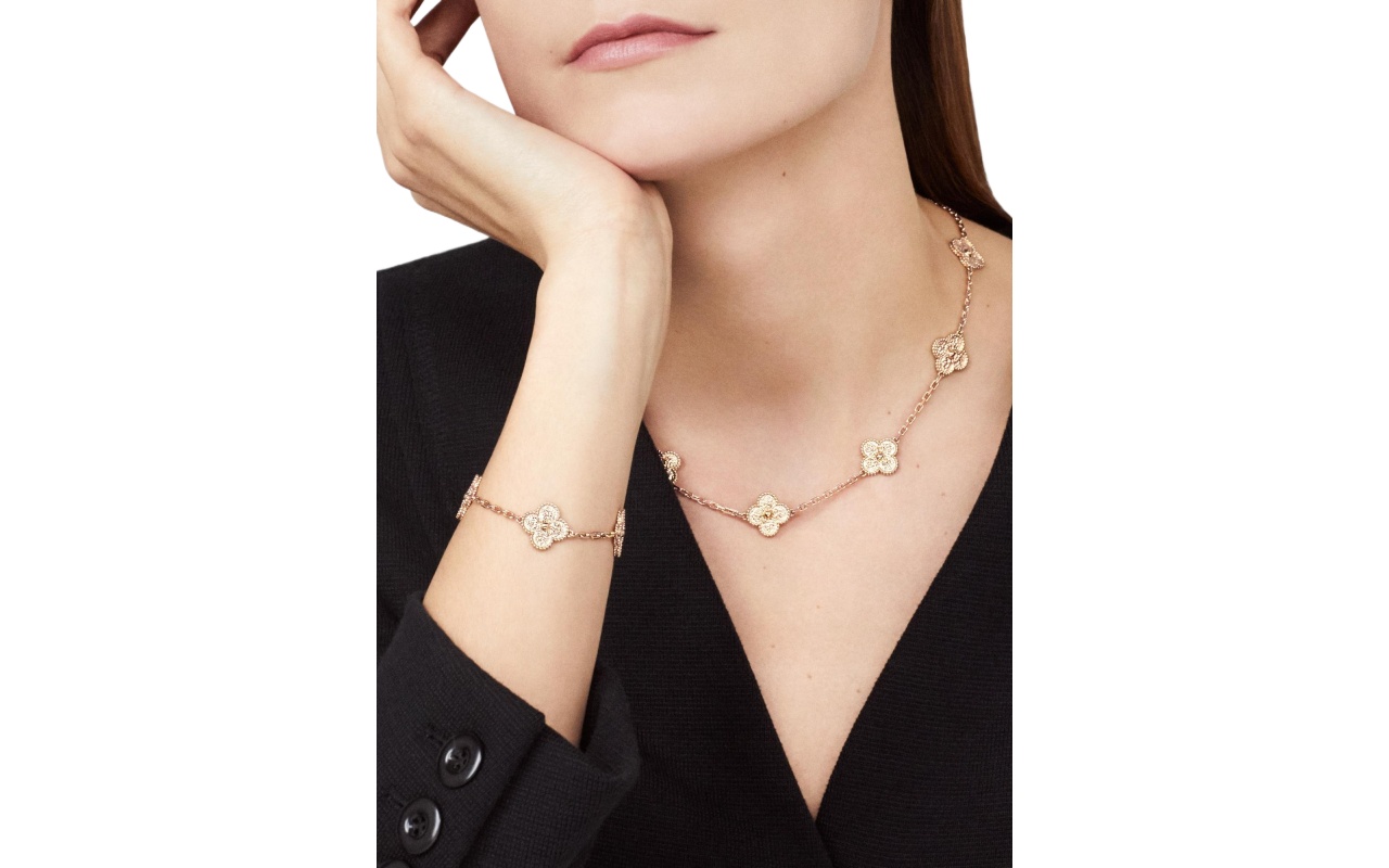 Replicate Vintage Alhambra necklace, 10 motifs(1:1 replica)