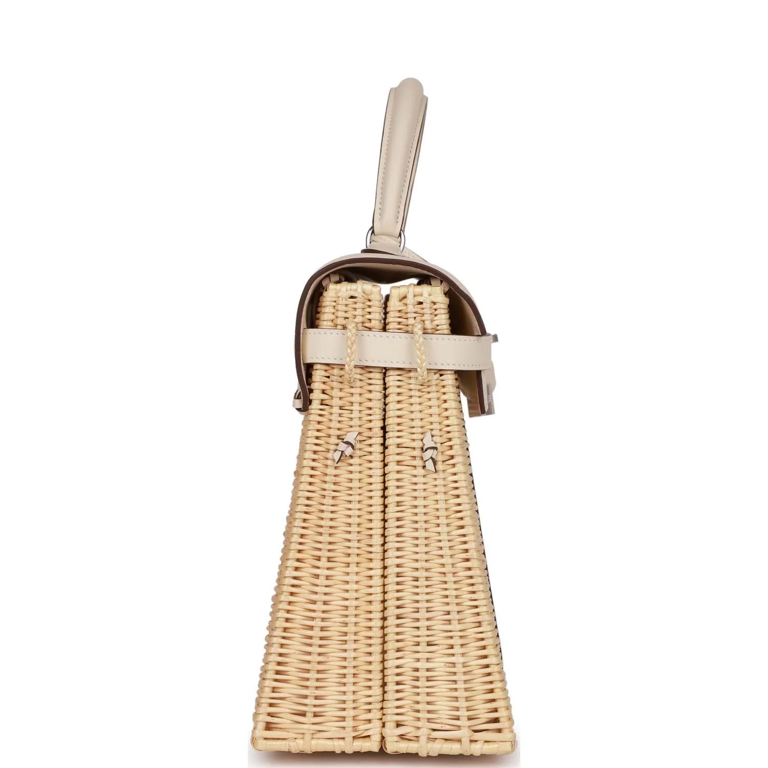 Replicate Hermes Picnic Kelly 35 Nata Swift Palladium Hardware(1:1 replica)