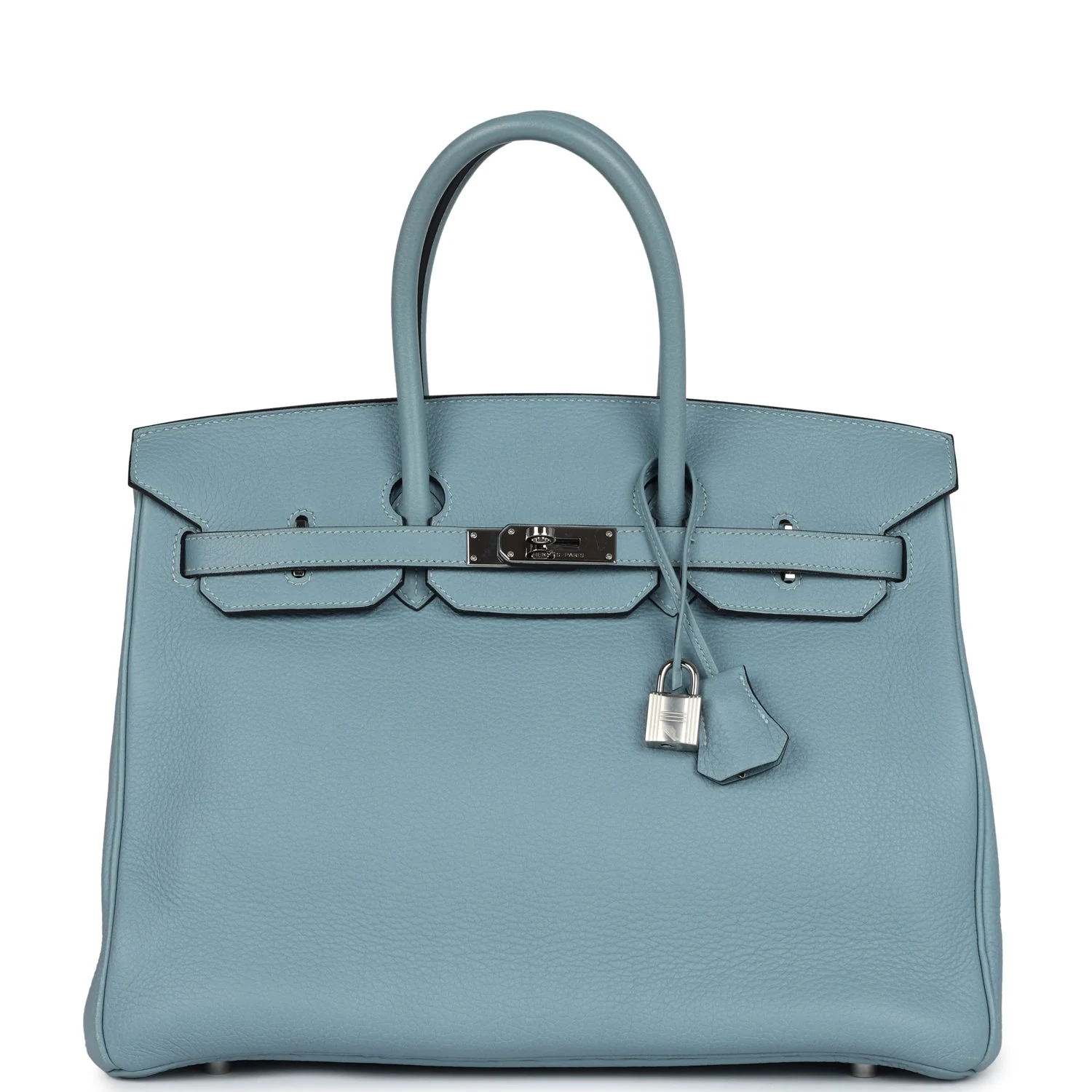 Replicate Hermes Birkin 35 Ciel Togo Palladium Hardware(1:1 replica)