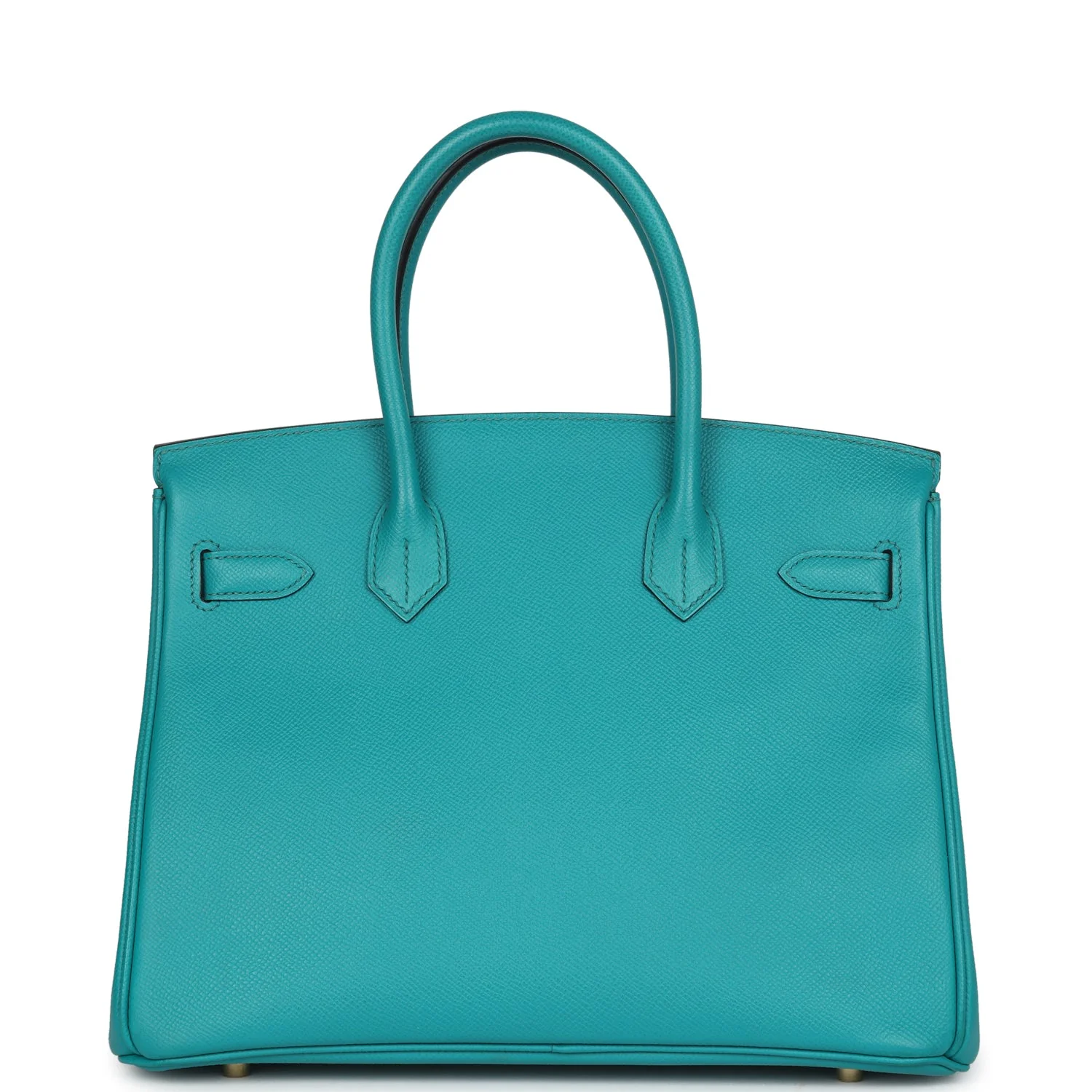 Replicate Hermes Birkin 30 Bleu Paon Epsom Gold Hardware(1:1 replica)