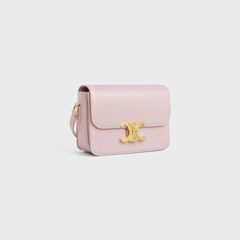 Replicate TEEN TRIOMPHE BAG IN SHINY CALFSKIN PASTEL PINK(1:1 replica)