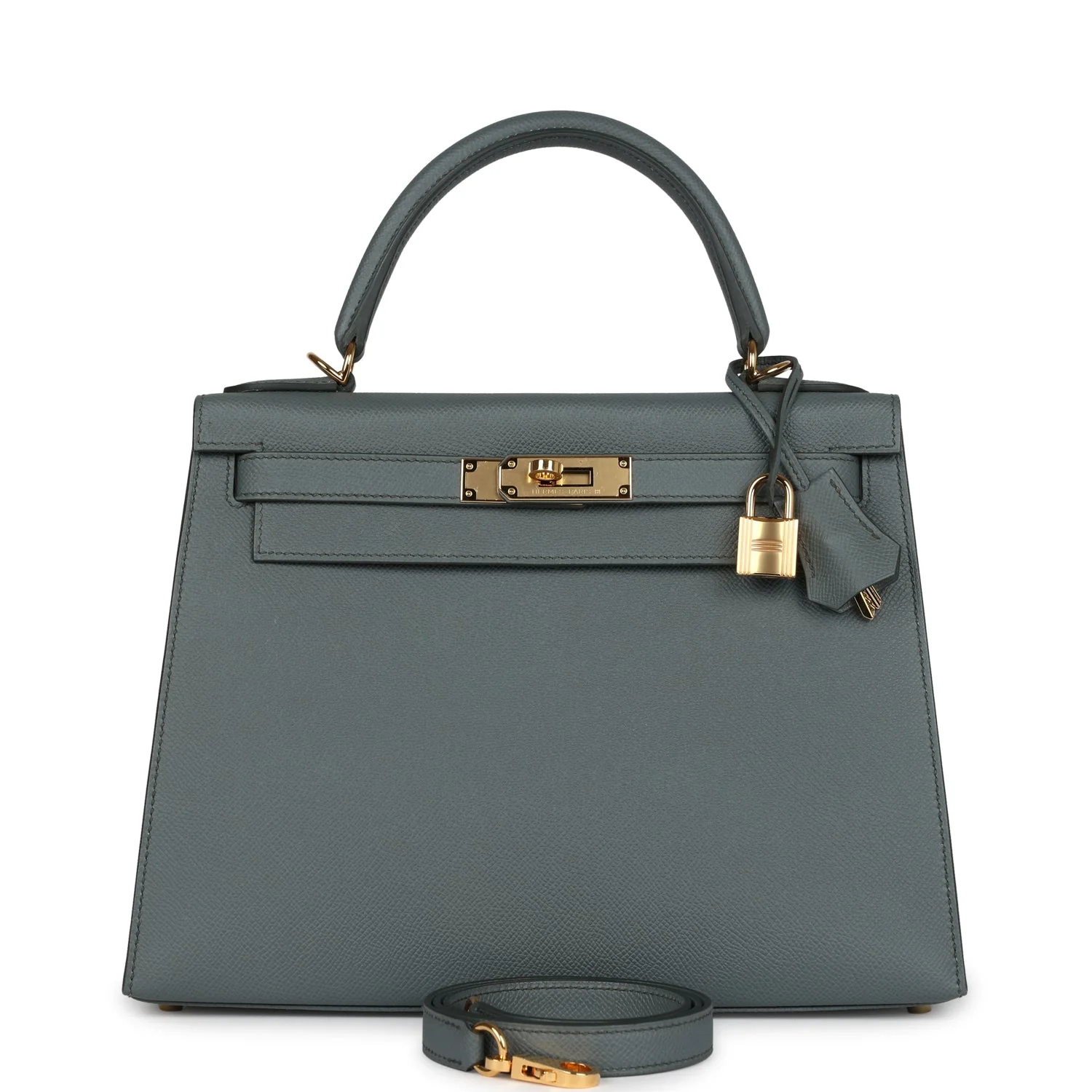 Replicate Hermes Kelly Sellier 28 Vert Amande Epsom Gold Hardware(1:1 replica)
