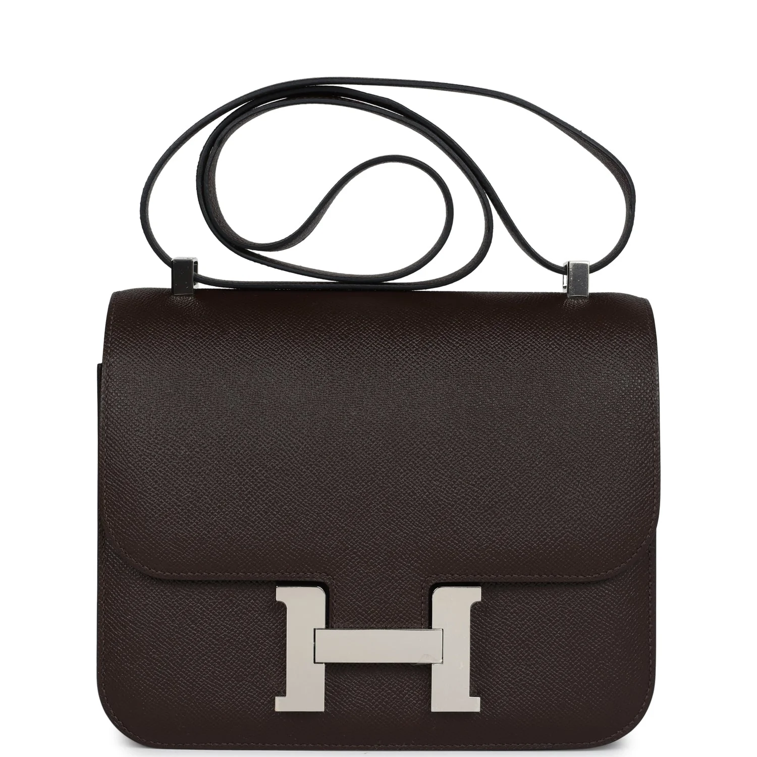 Replicate Hermes Constance 24 Chocolate Epsom Palladium Hardware(1:1 replica)