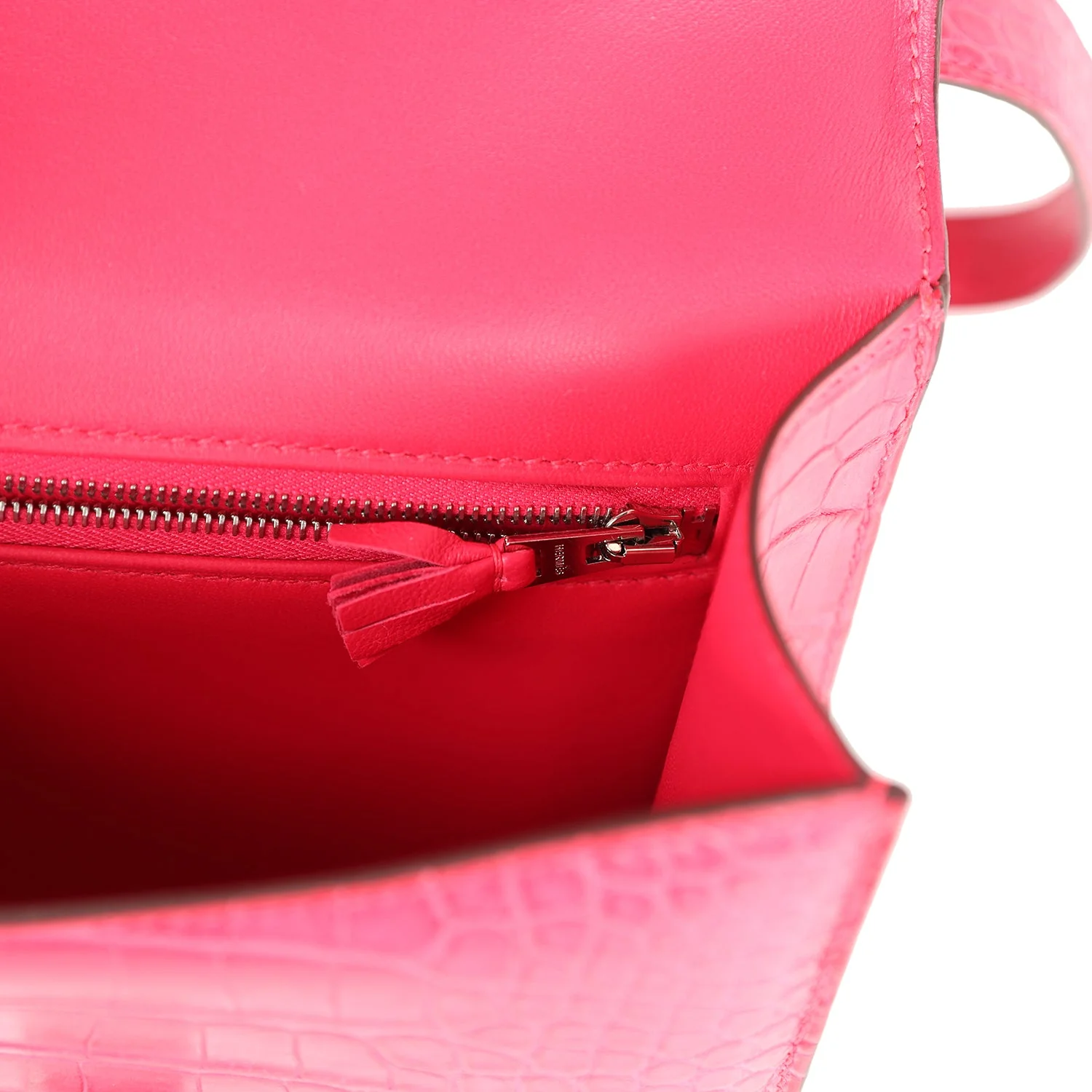 Replicate Hermes Constance 1-24 Rose Extreme Matte Alligator Palladium Hardware(1:1 replica)