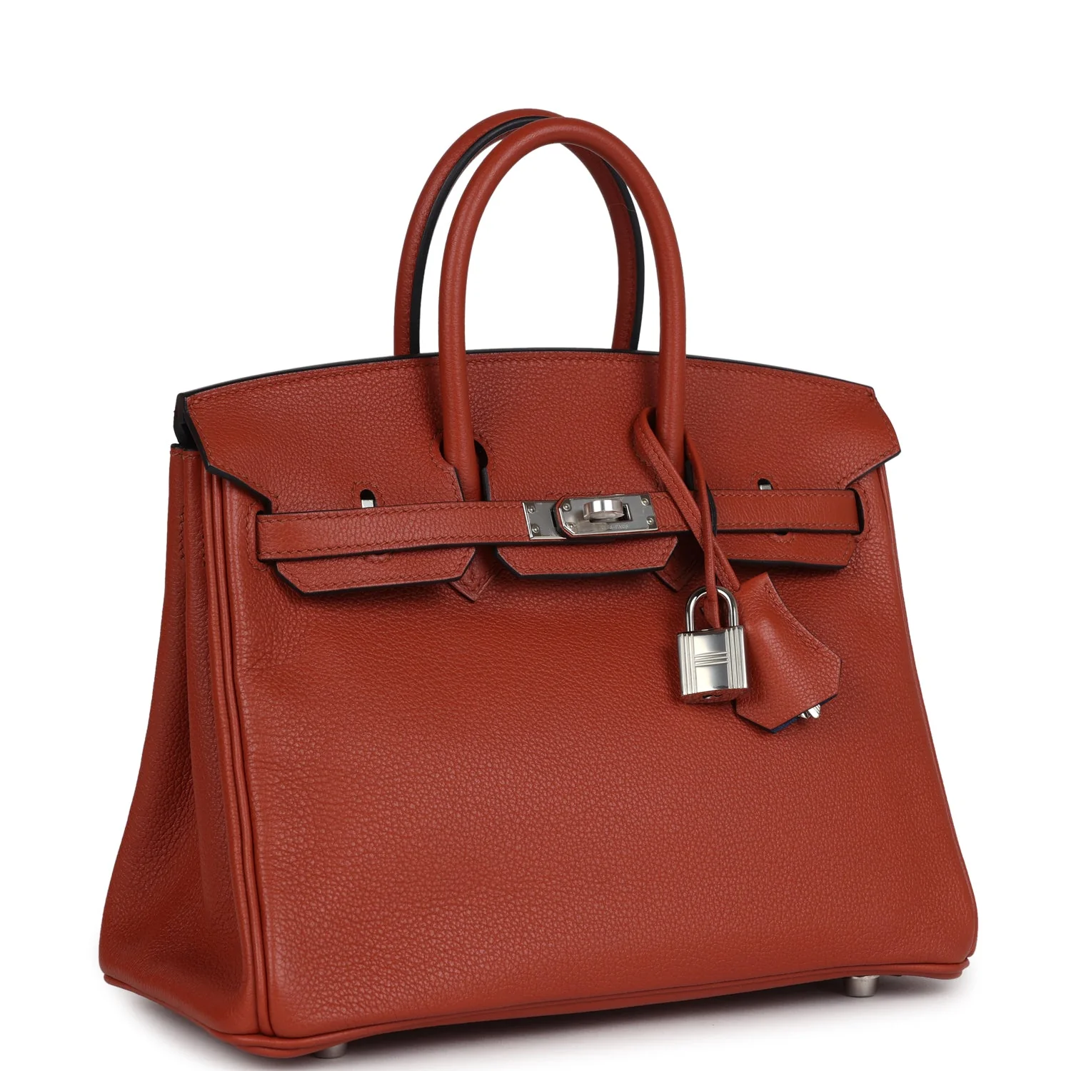 Replicate Hermes Birkin 25 Cuirve Verso Taurillon Novillo Palladium Hardware(1:1 replica)