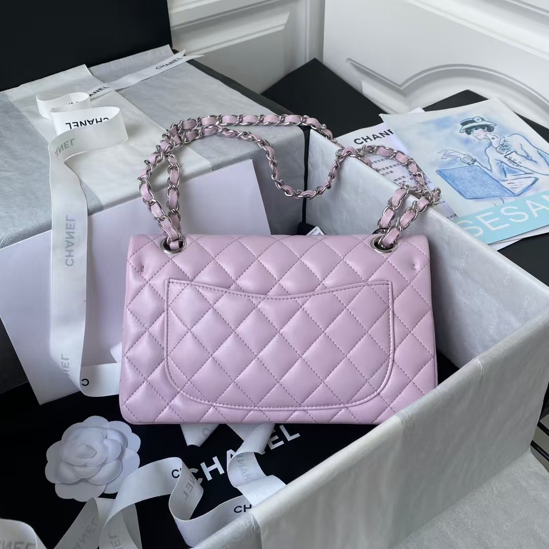 Replicate Chanel Small Classic Handbag Silver Hardware(1:1 replica)