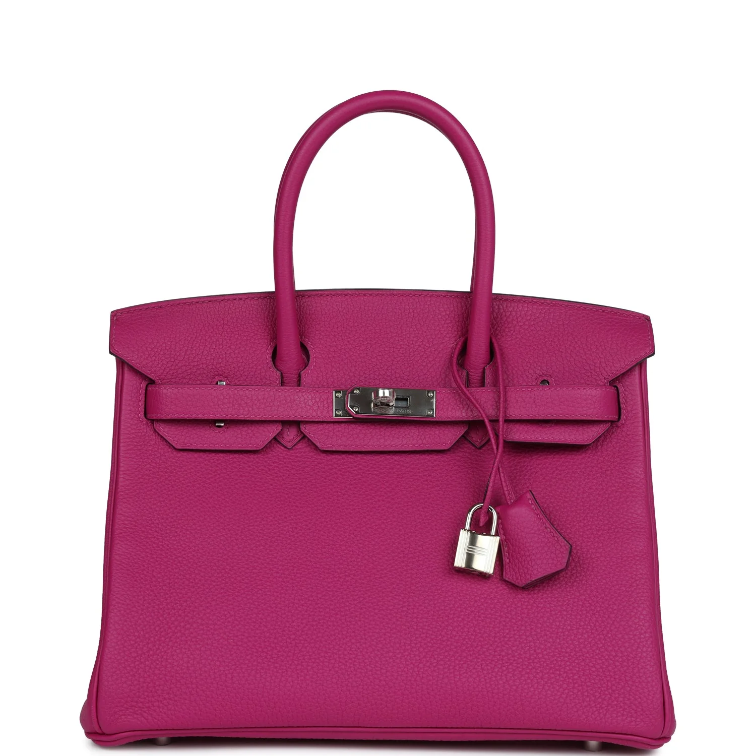 Replicate Hermes Birkin 30 Rose Pourpre Togo Palladium Hardware(1:1 replica)