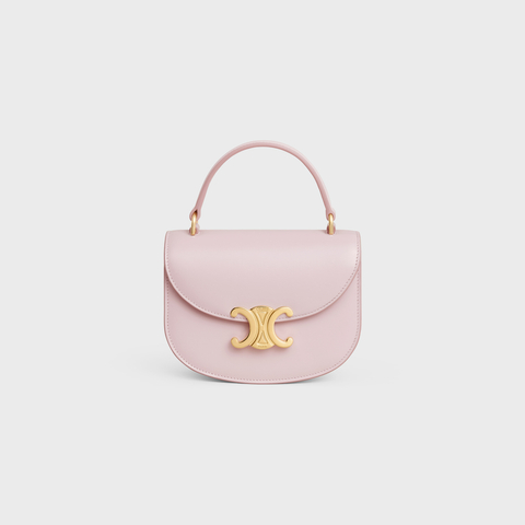 Replicate MINI BESACE CLEA IN SHINY CALFSKIN PASTEL PINK(1:1 replica)