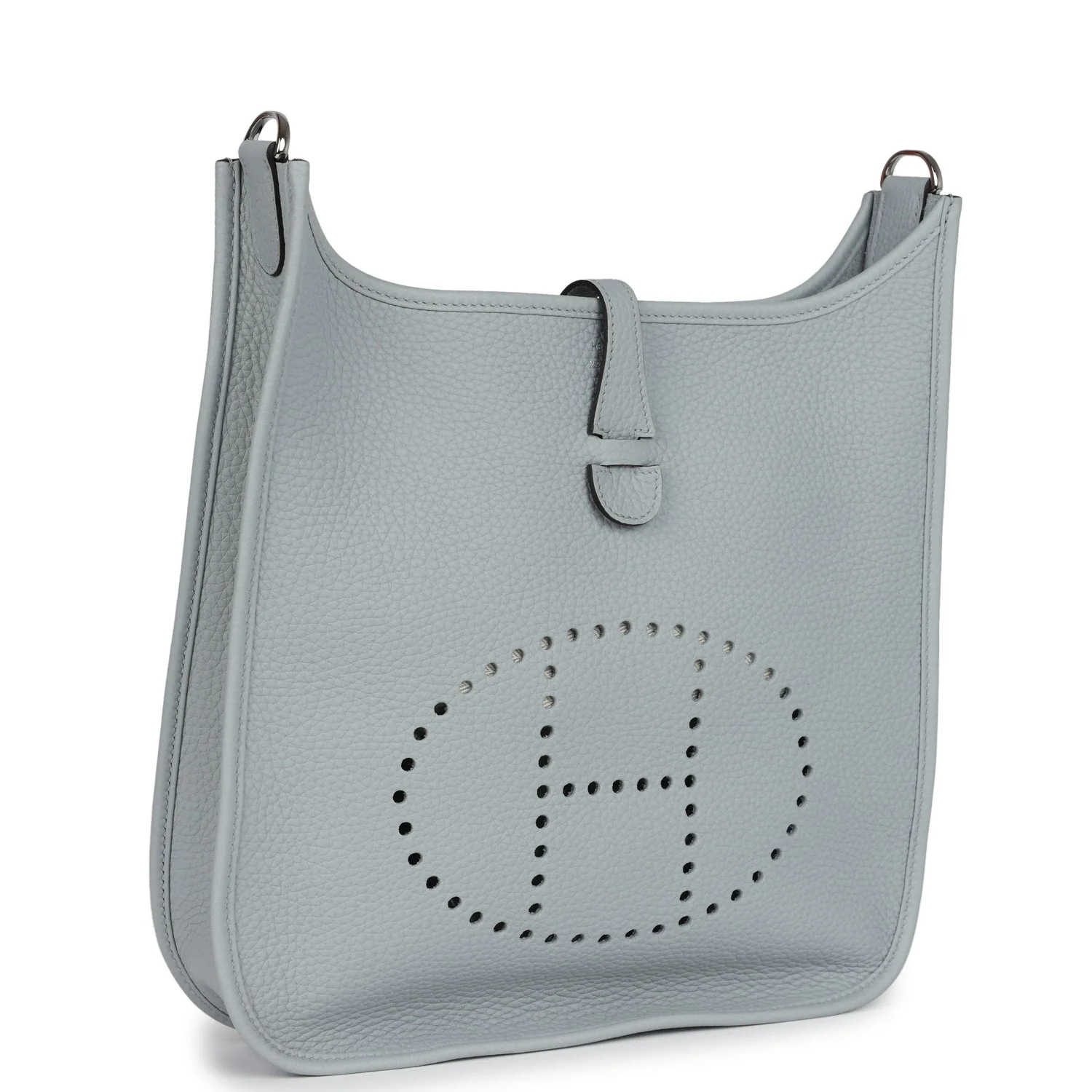 Replicate Hermes Evelyne III PM Bleu Glacier Clemence Palladium Hardware(1:1 replica)