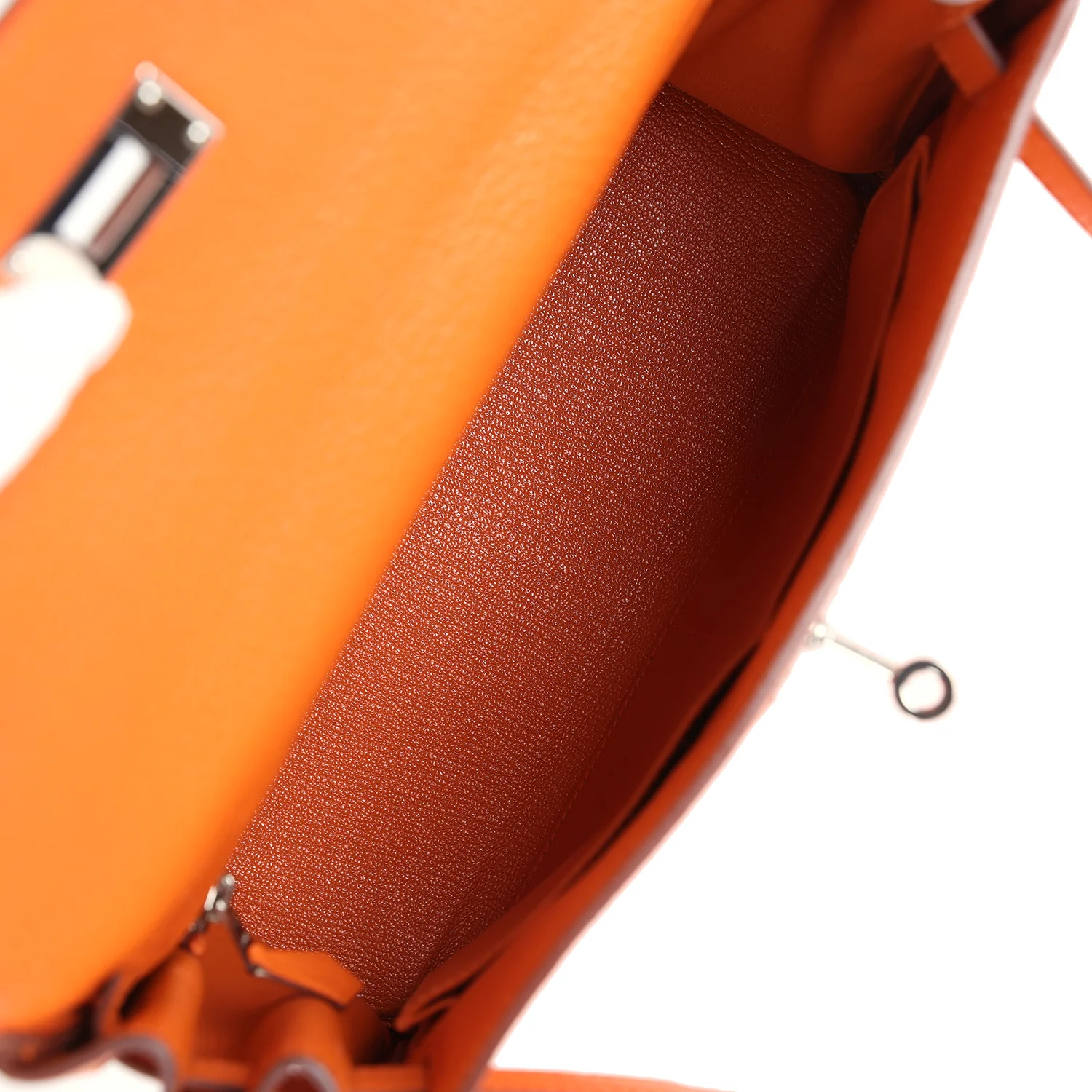 Replicate Hermes Kelly Retourne 28 Orange Togo Palladium Hardware(1:1 replica)