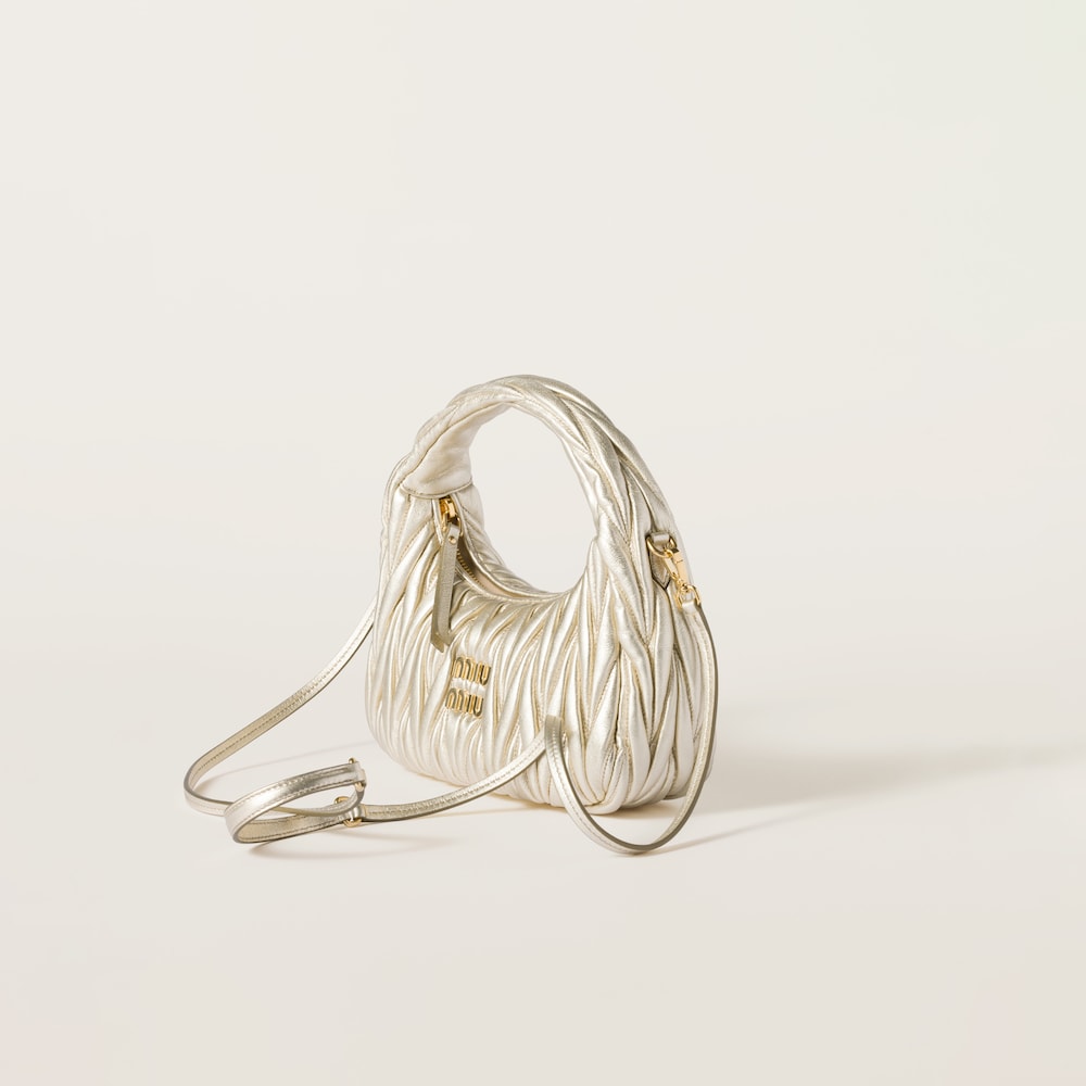 Replicate Wander matelassé nappa leather hobo bag(1:1 replica)