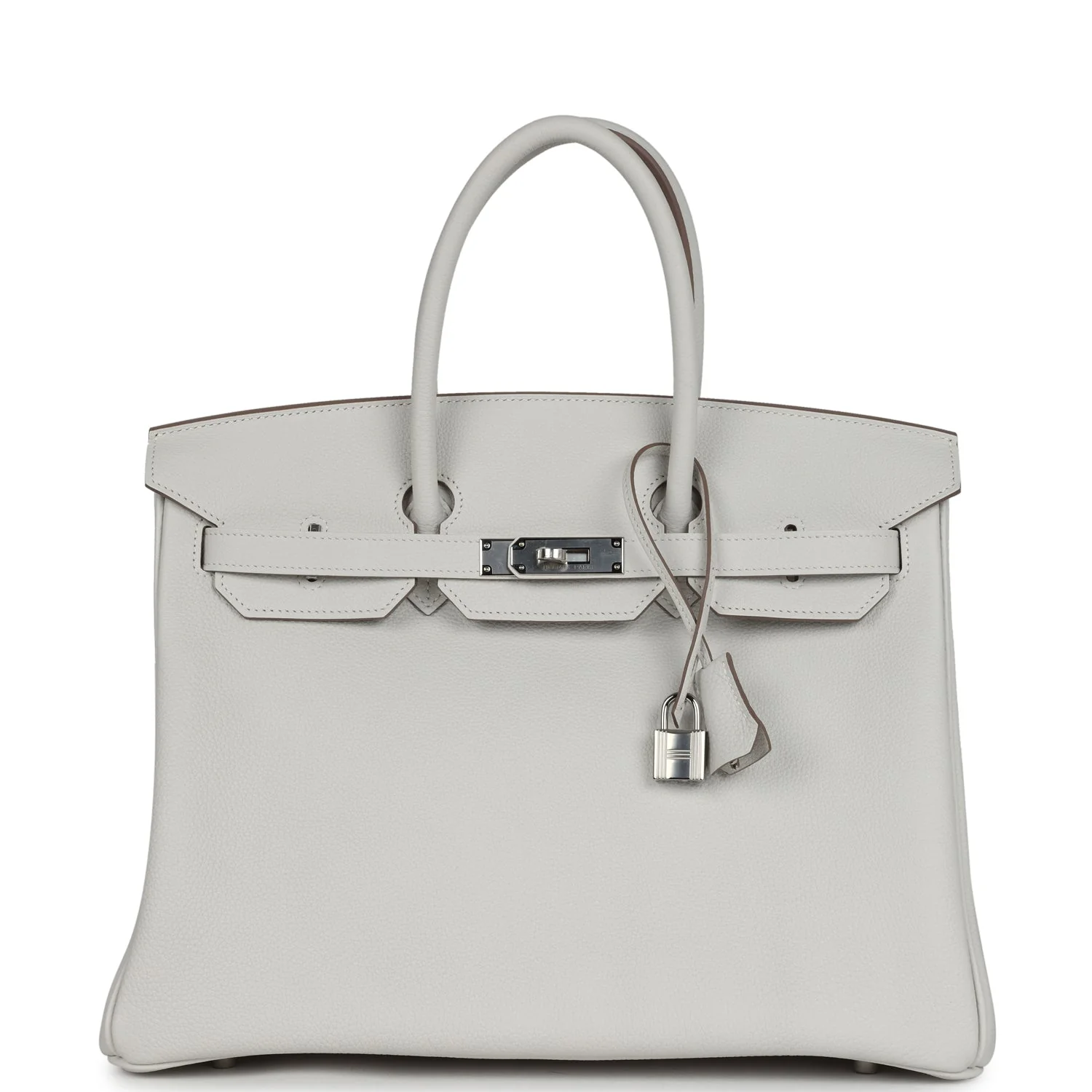 Replicate Hermes Birkin 35 Gris Pale Togo Palladium Hardware(1:1 replica)