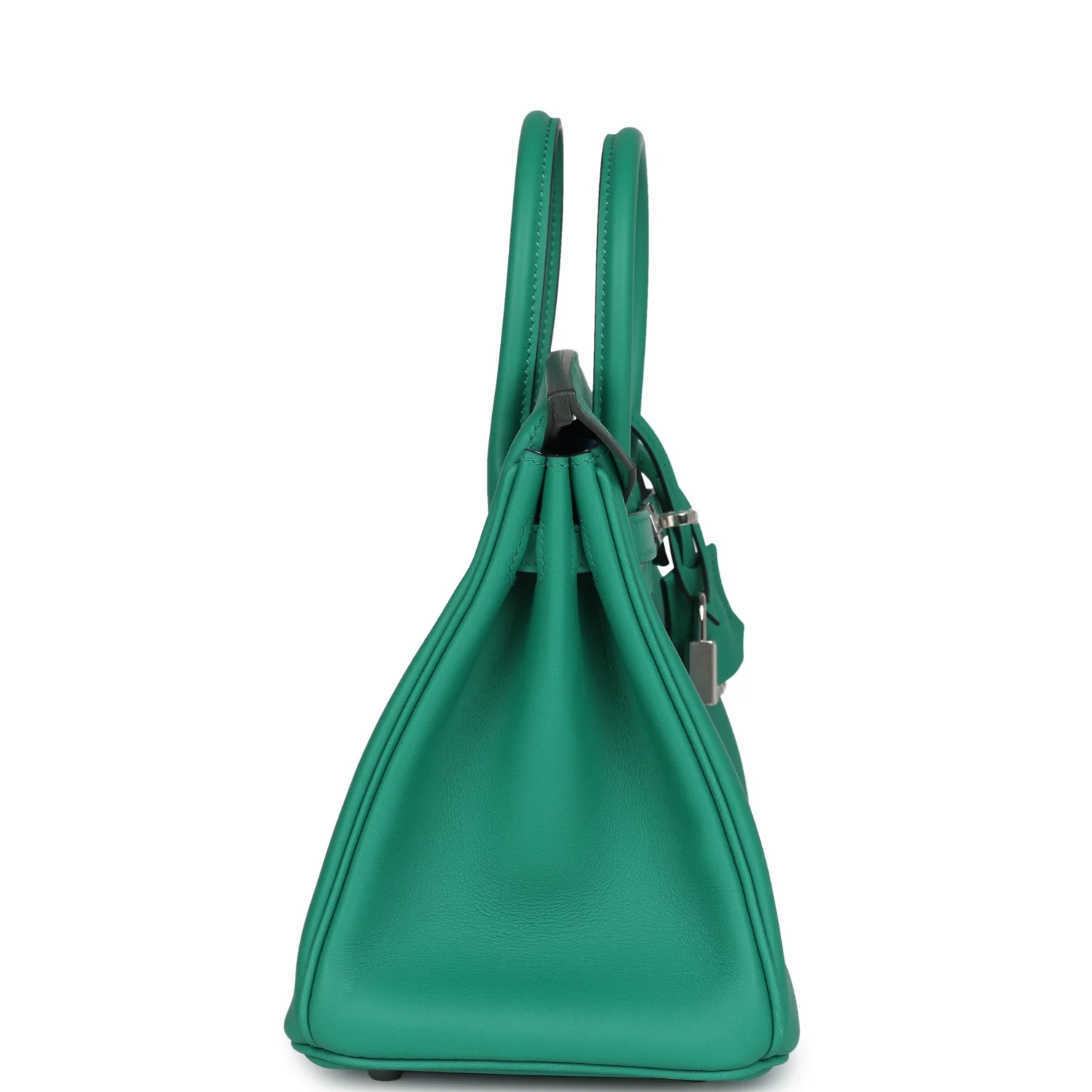 Replicate Hermes Birkin 25 Vert Vertigo Verso Swift Palladium Hardware(1:1 replica)