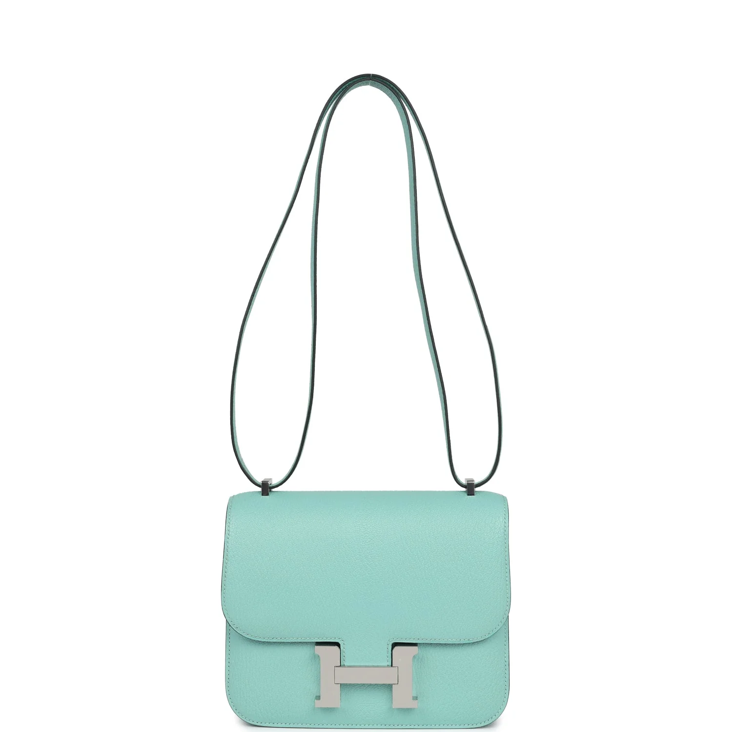 Replicate Hermes Constance 18 Aqua Chevre Palladium Hardware(1:1 replica)