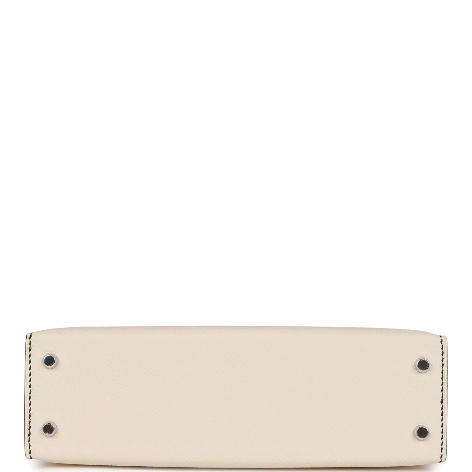 Replicate Hermes Special Order (HSS) Kelly Sellier 20 Craie and Black Epsom Palladium Hardware(1:1 replica)