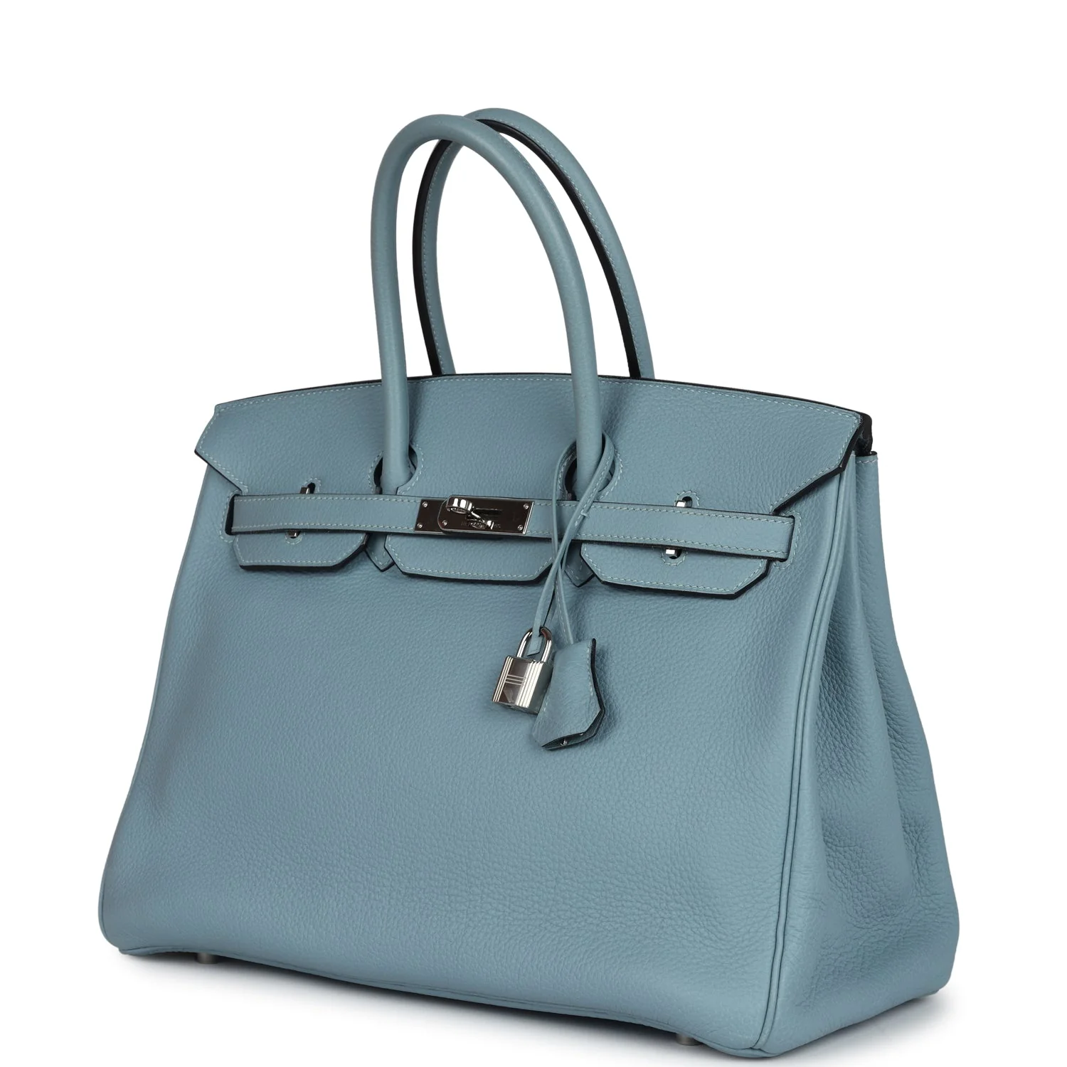 Replicate Hermes Birkin 35 Ciel Togo Palladium Hardware(1:1 replica)
