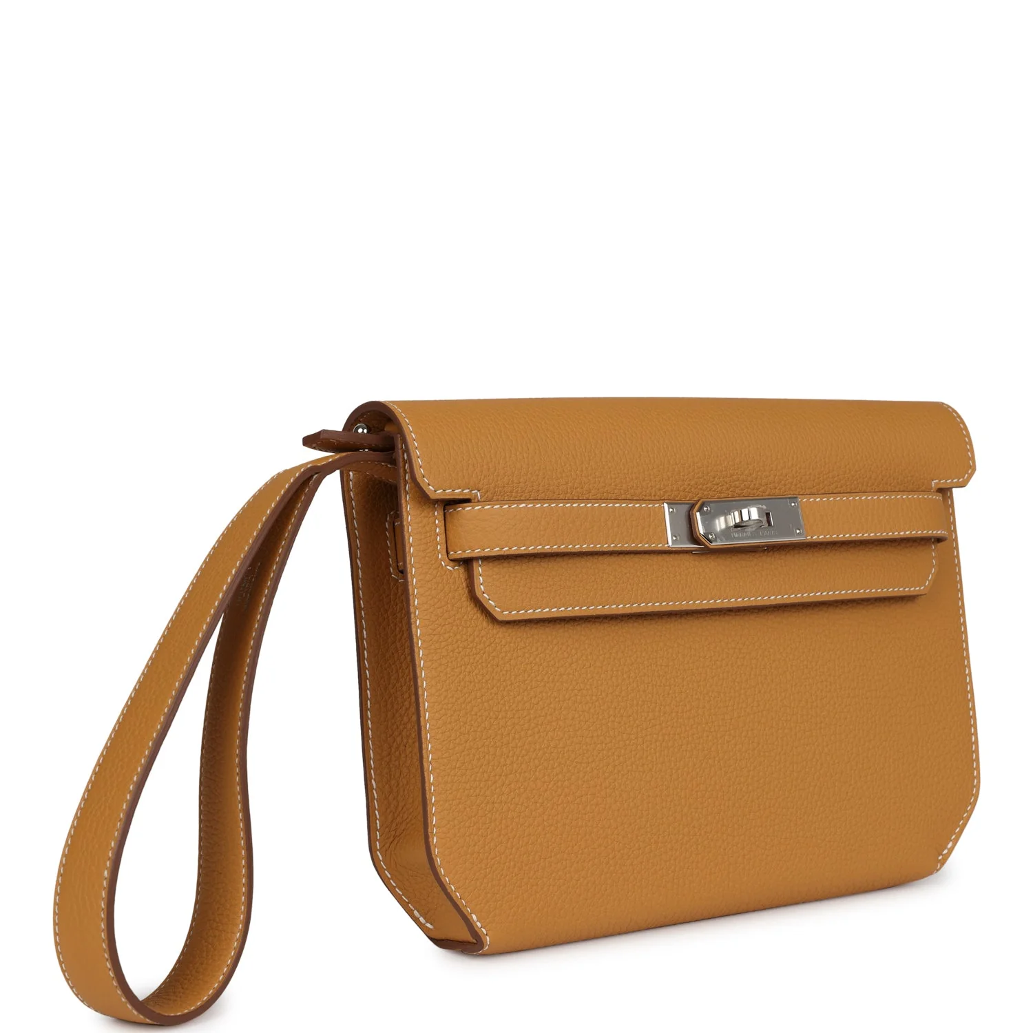 Replicate Hermes Kelly Depeches 25 Naturel Sable Togo Palladium Hardware(1:1 replica)