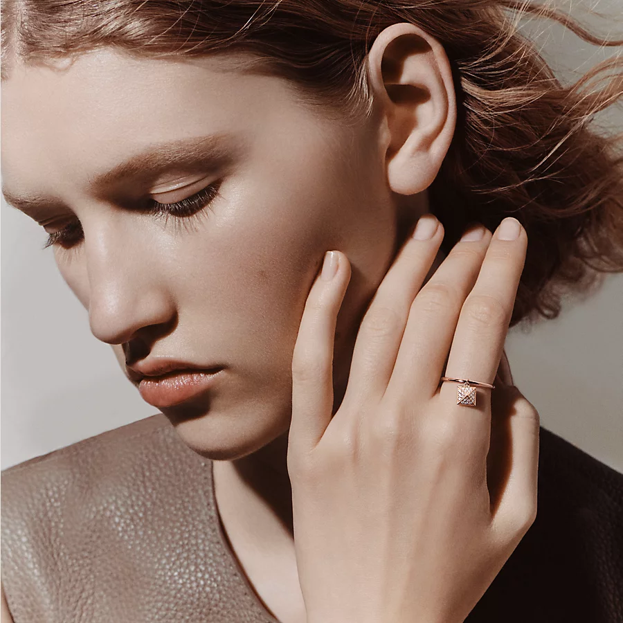 Replicate Hermès Clou d H ring, small model(1:1 replica)