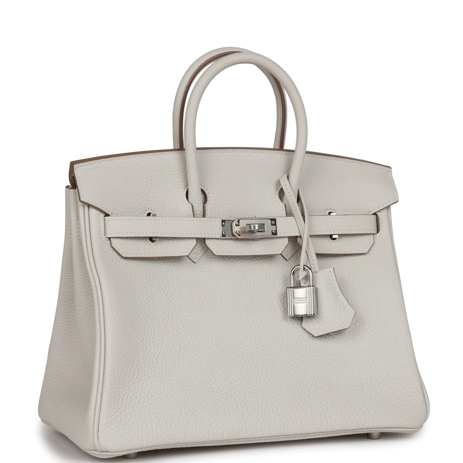 Replicate Hermes Birkin 25 Gris Pale Togo Palladium Hardware(1:1 replica)
