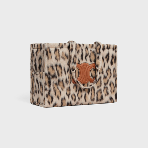Replicate LARGE CABAS THAIS IN LEOPARD TEXTILE AND CALFSKIN LEOPARD(1:1 replica)
