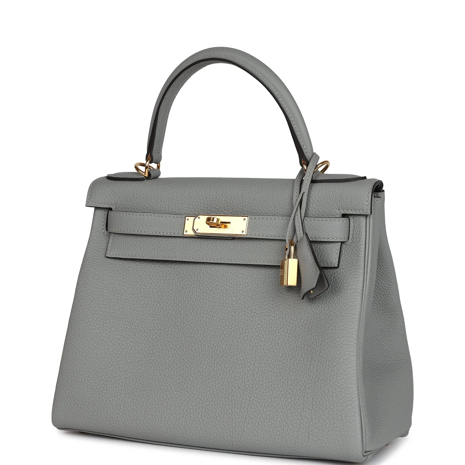 Replicate Hermes Kelly Retourne 28 Gris Mouette Togo Gold Hardware(1:1 replica)