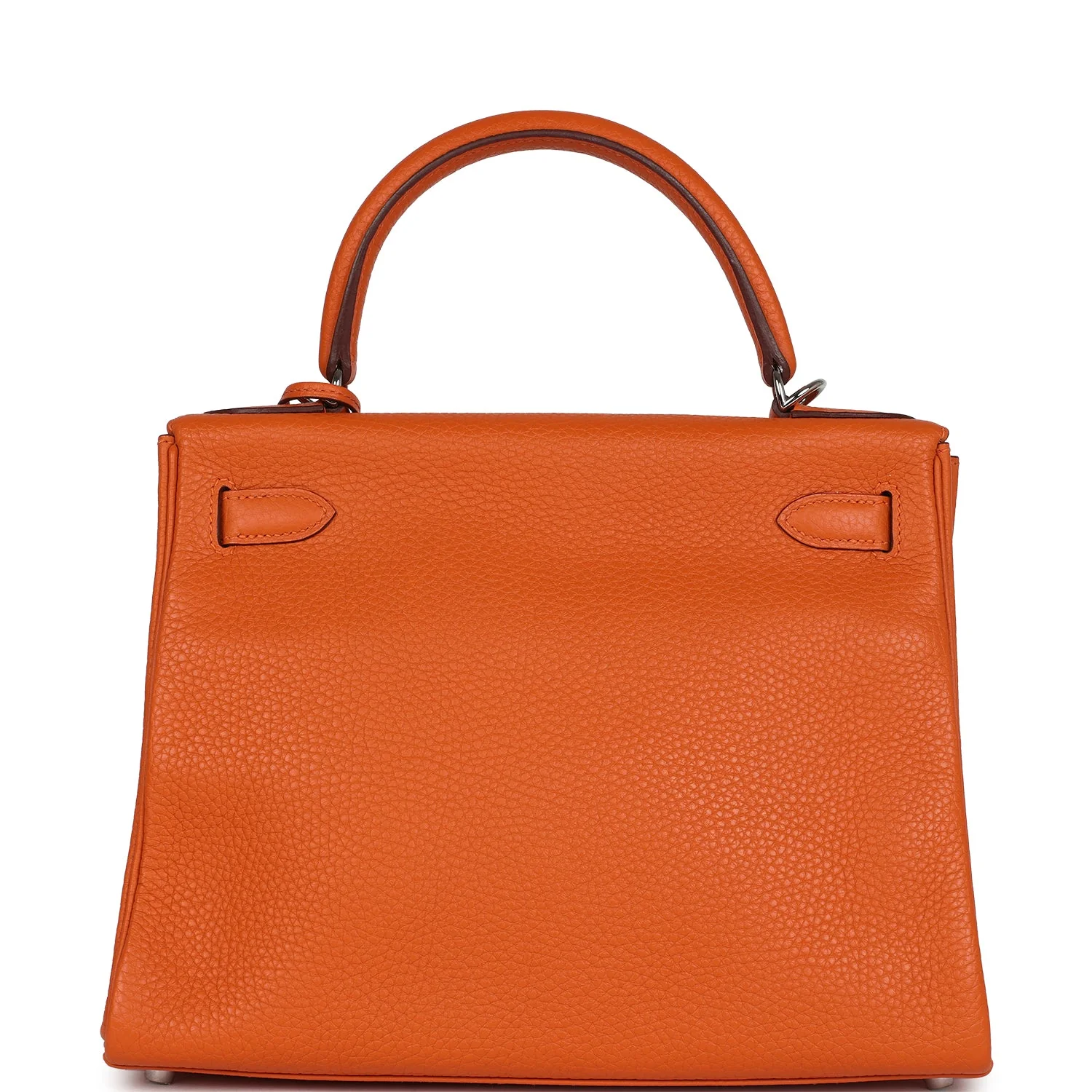Replicate Hermes Special Order (HSS) Kelly Retourne 28 Orange Togo Palladium Hardware(1:1 replica)
