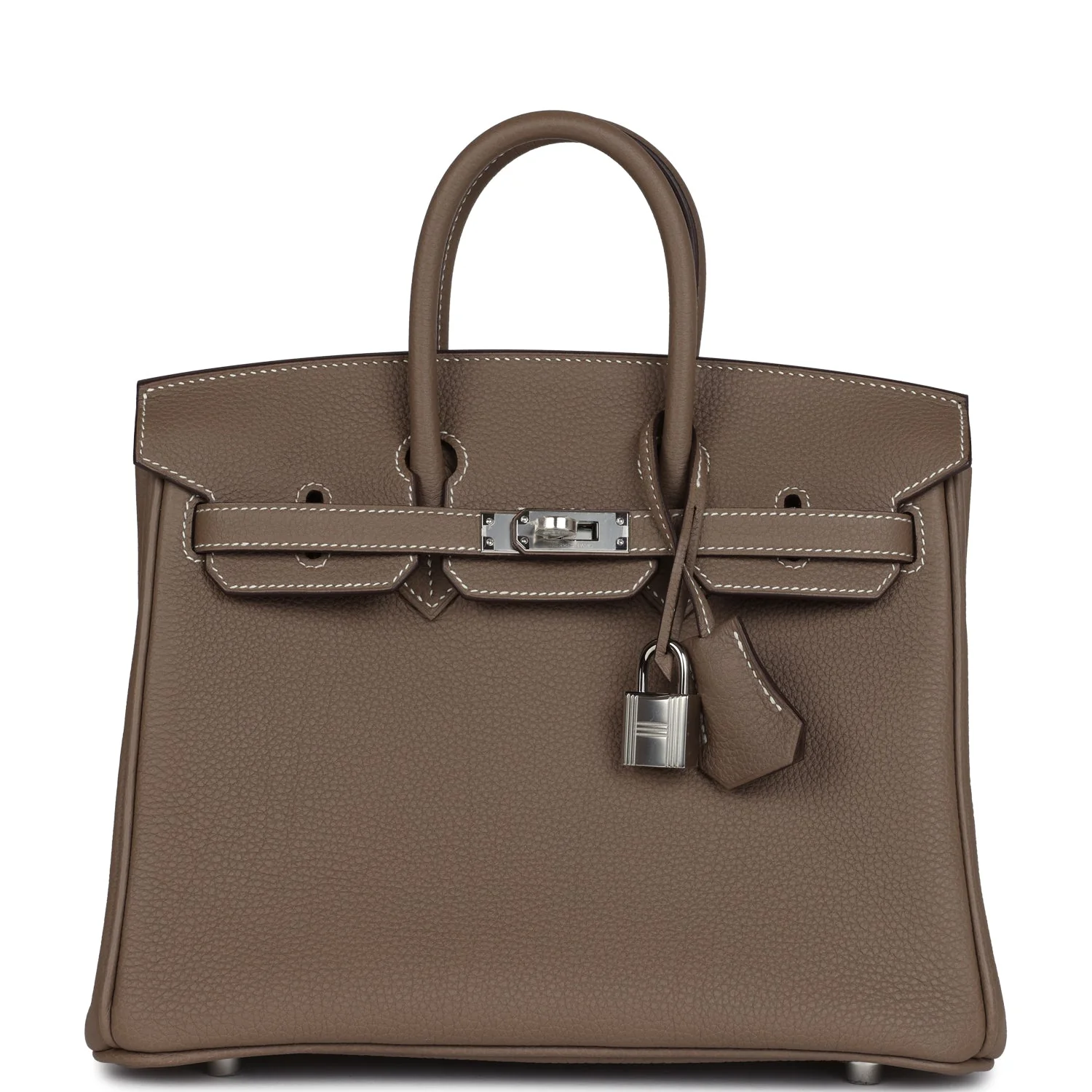 Replicate Hermes Birkin 25 Etoupe Togo Palladium Hardware(1:1 replica)
