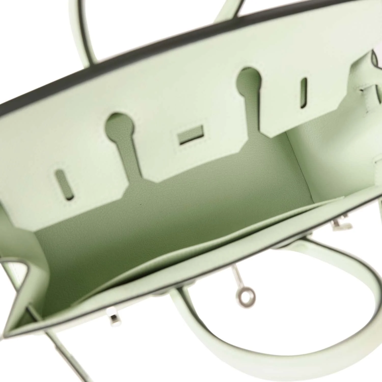 Replicate Hermes Birkin Sellier 25 Vert Fizz Epsom Palladium Hardware(1:1 replica)