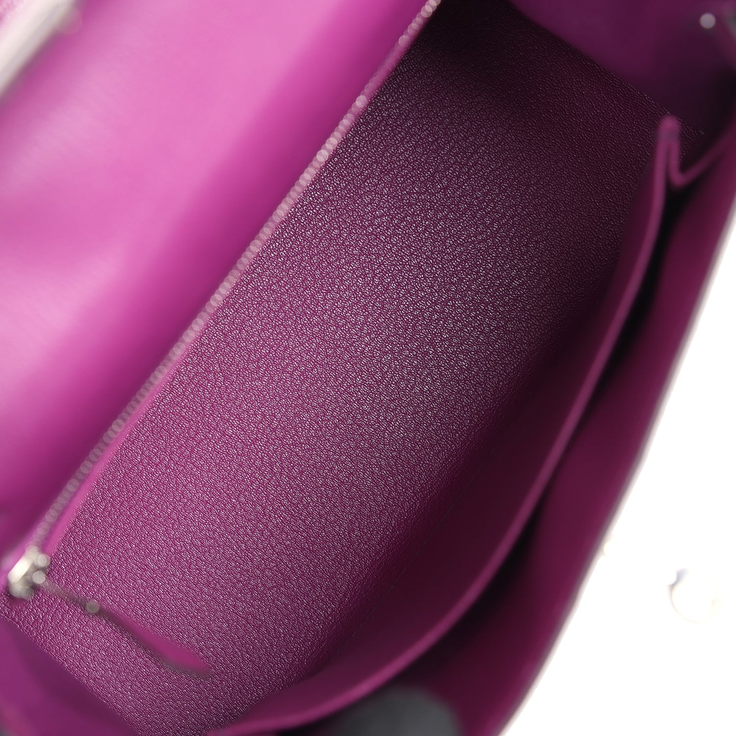 Replicate Hermes Kelly Sellier 25 Anemone Chevre Mysore Palladium Hardware(1:1 replica)