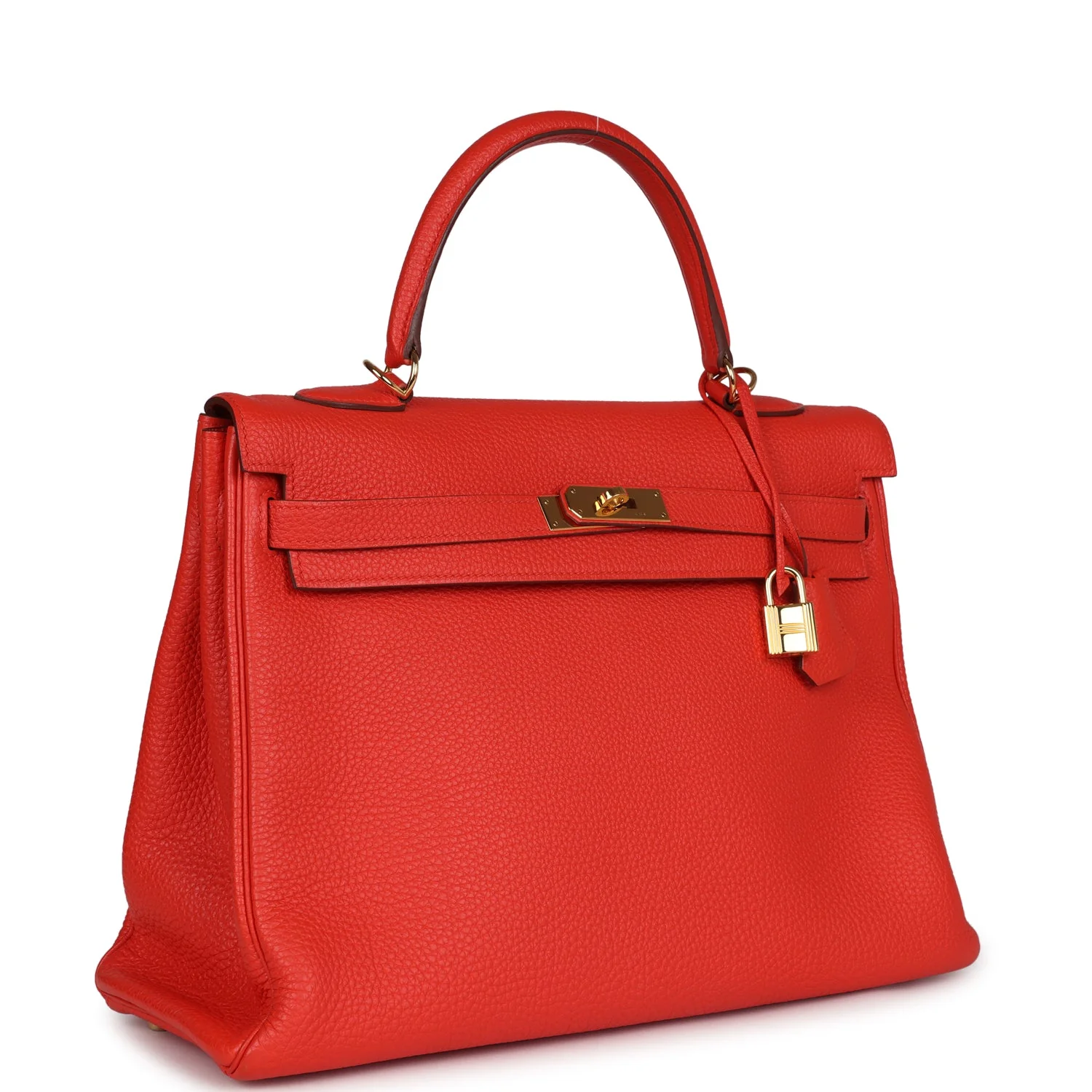 Replicate Hermes Kelly Retourne 35 Capucine Togo Gold Hardware(1:1 replica)
